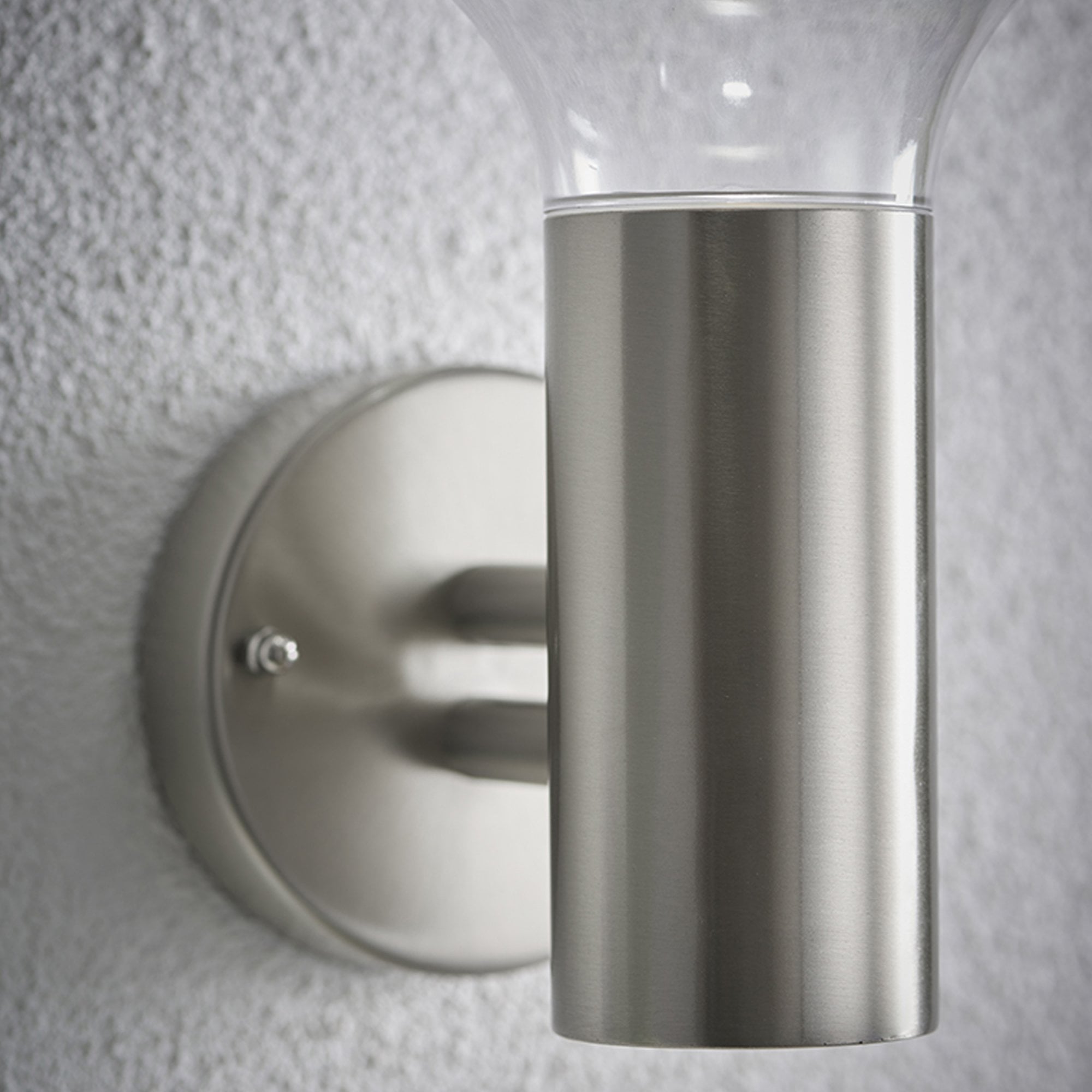 Saxby Roko Single Light Wall Fitting IP44 - Marine Grade Brushed Stainless Steel