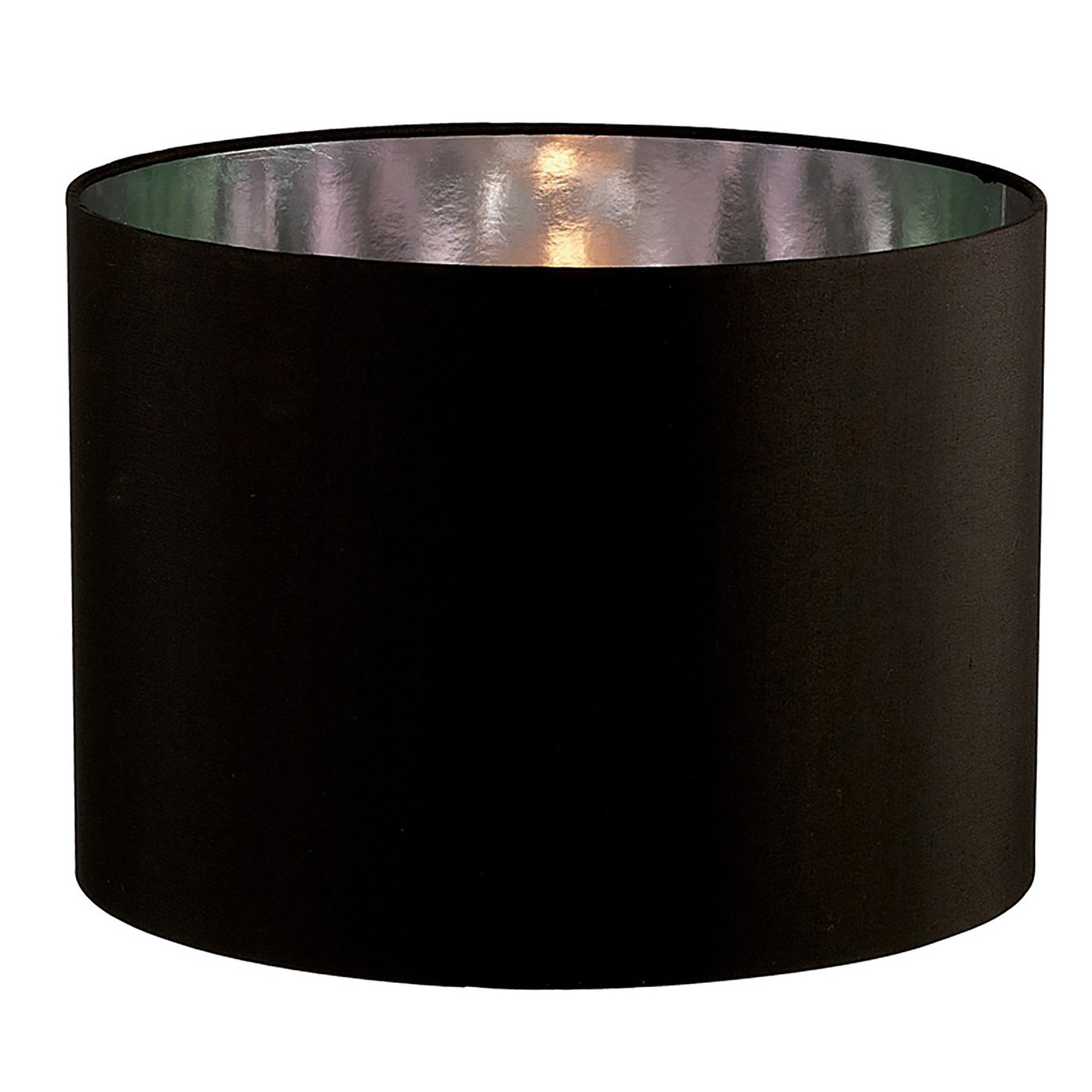 Diyas ILS20283 Duo Round Shade - Large Black/Chrome 41cm - Shade Only