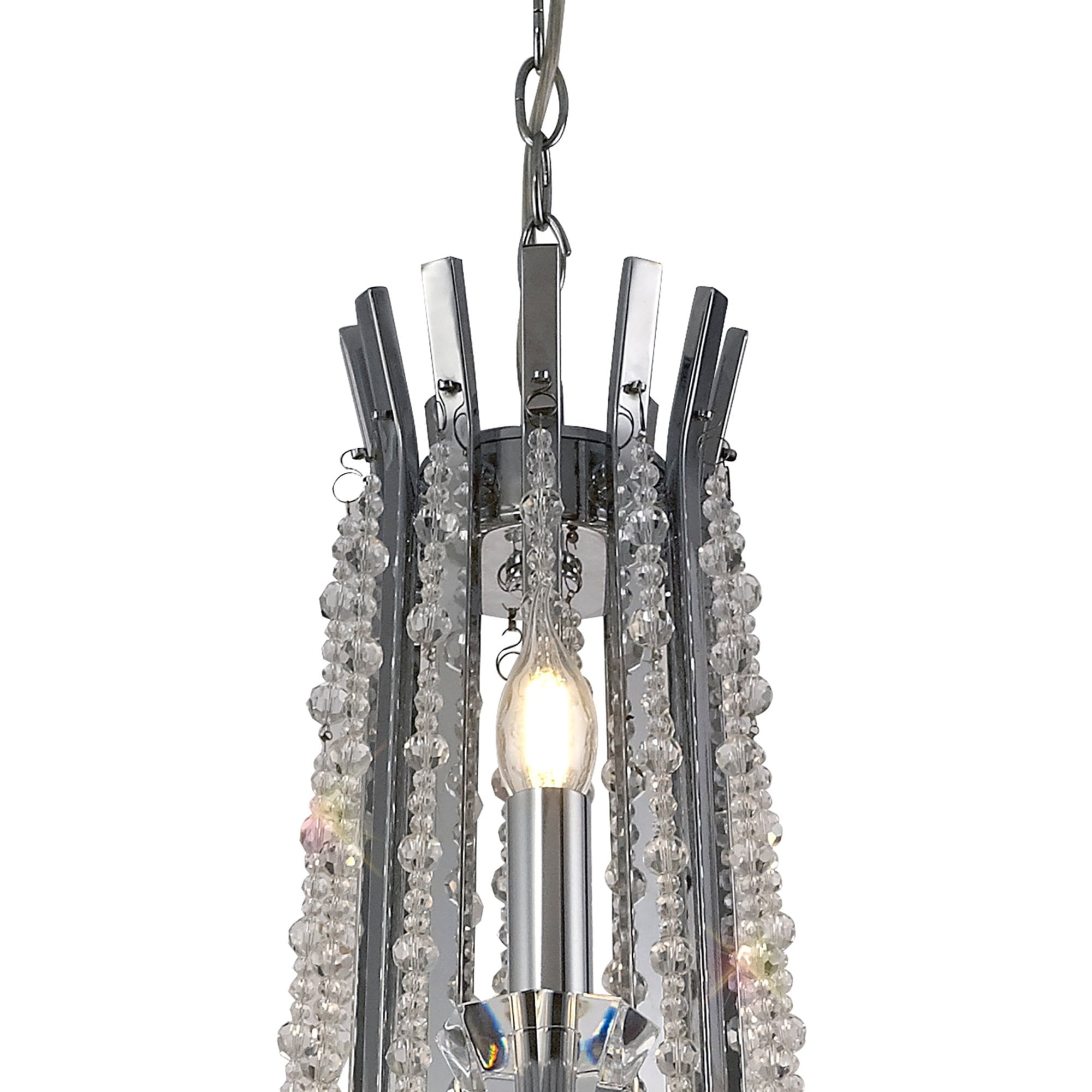 Diyas Armand Pendant 6+3+3 Light E14 - Polished Chrome/Crystal
