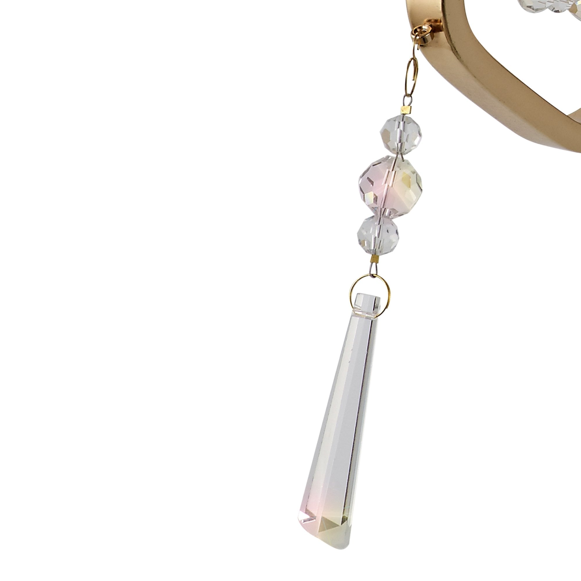 Diyas Armand Wall Lamp Single Light E14 - French Gold/Crystal