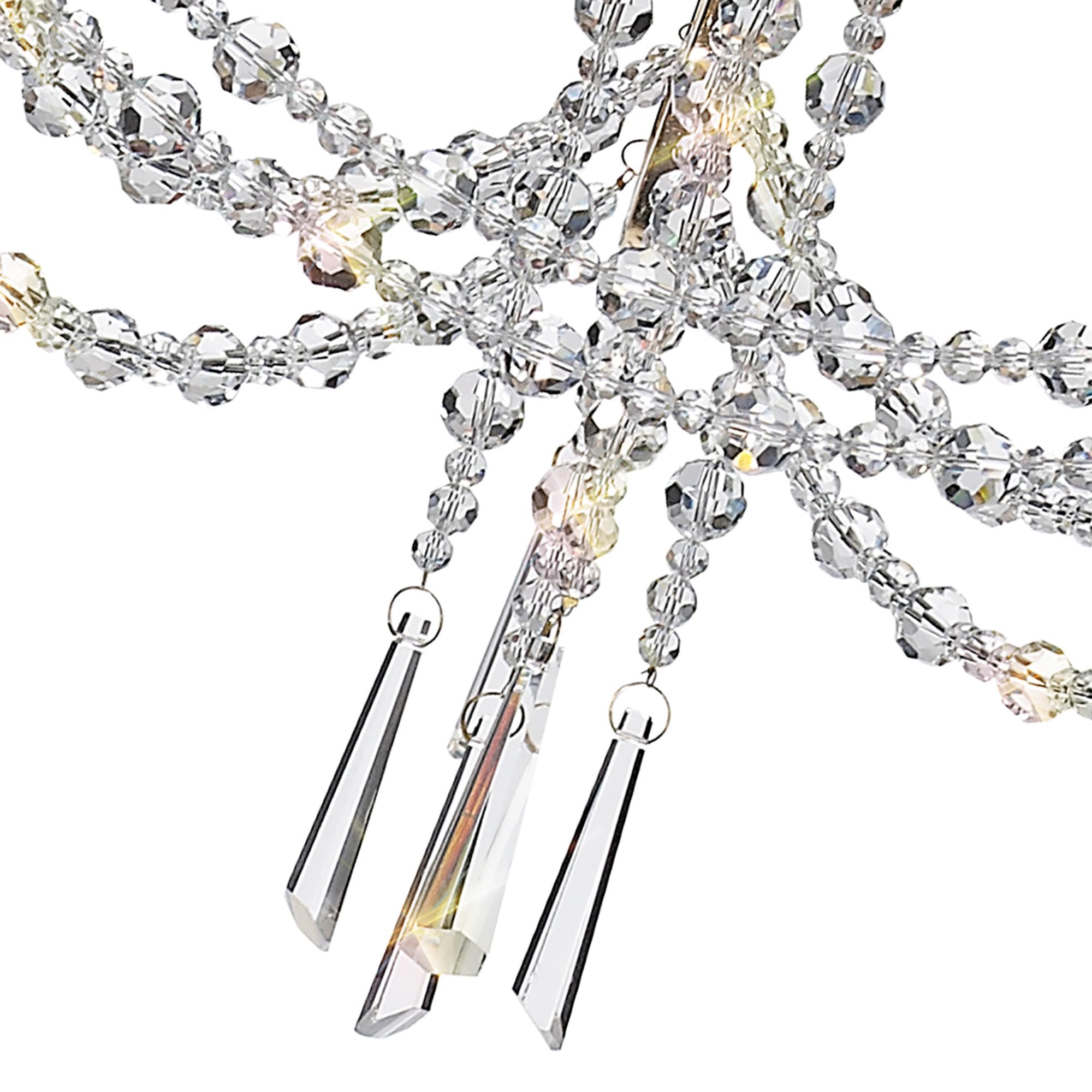 Diyas Armand Pendant 3 Light E14 - French Gold/Crystal