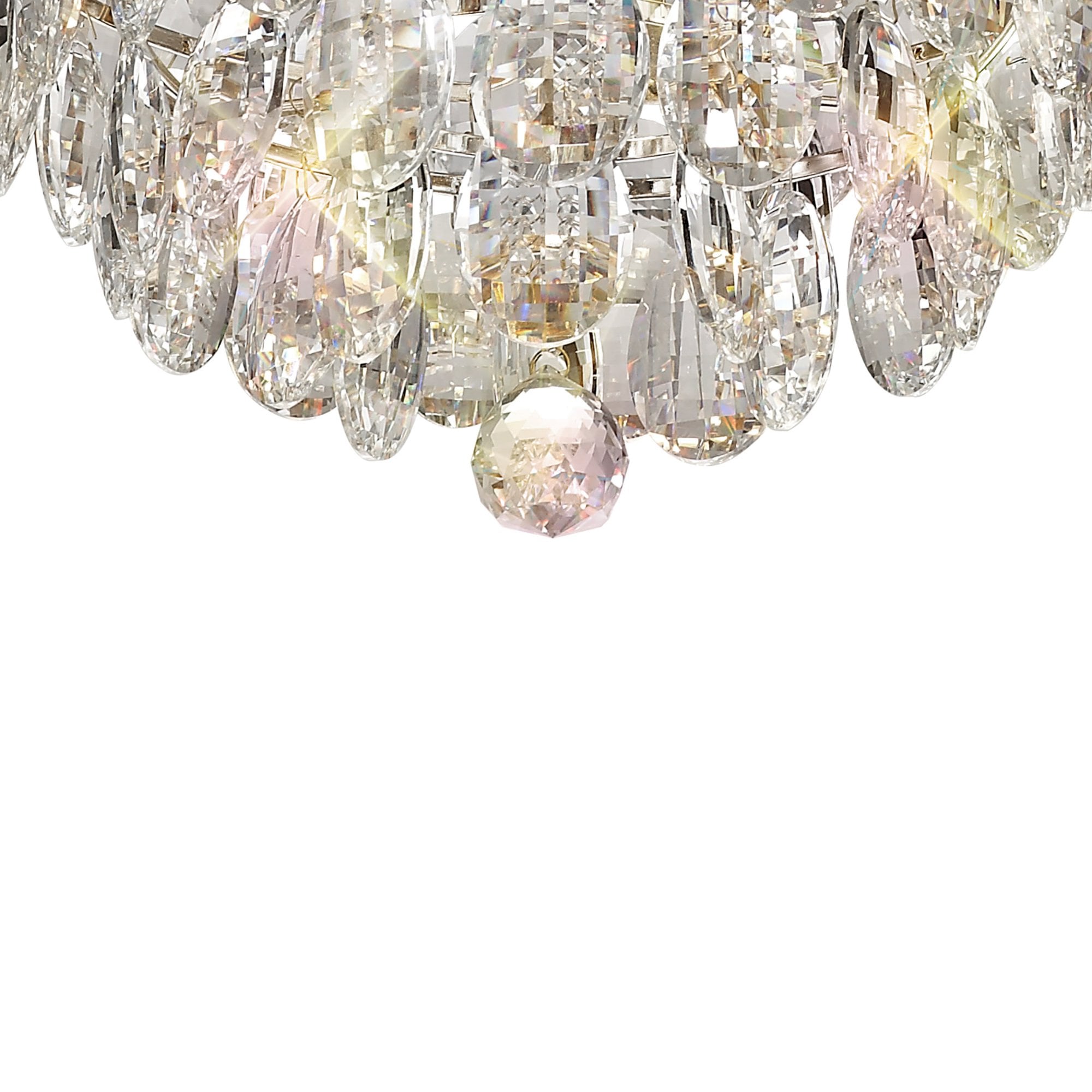 Diyas Coniston Pendant 3 Light E14 - Polished Chrome/Crystal
