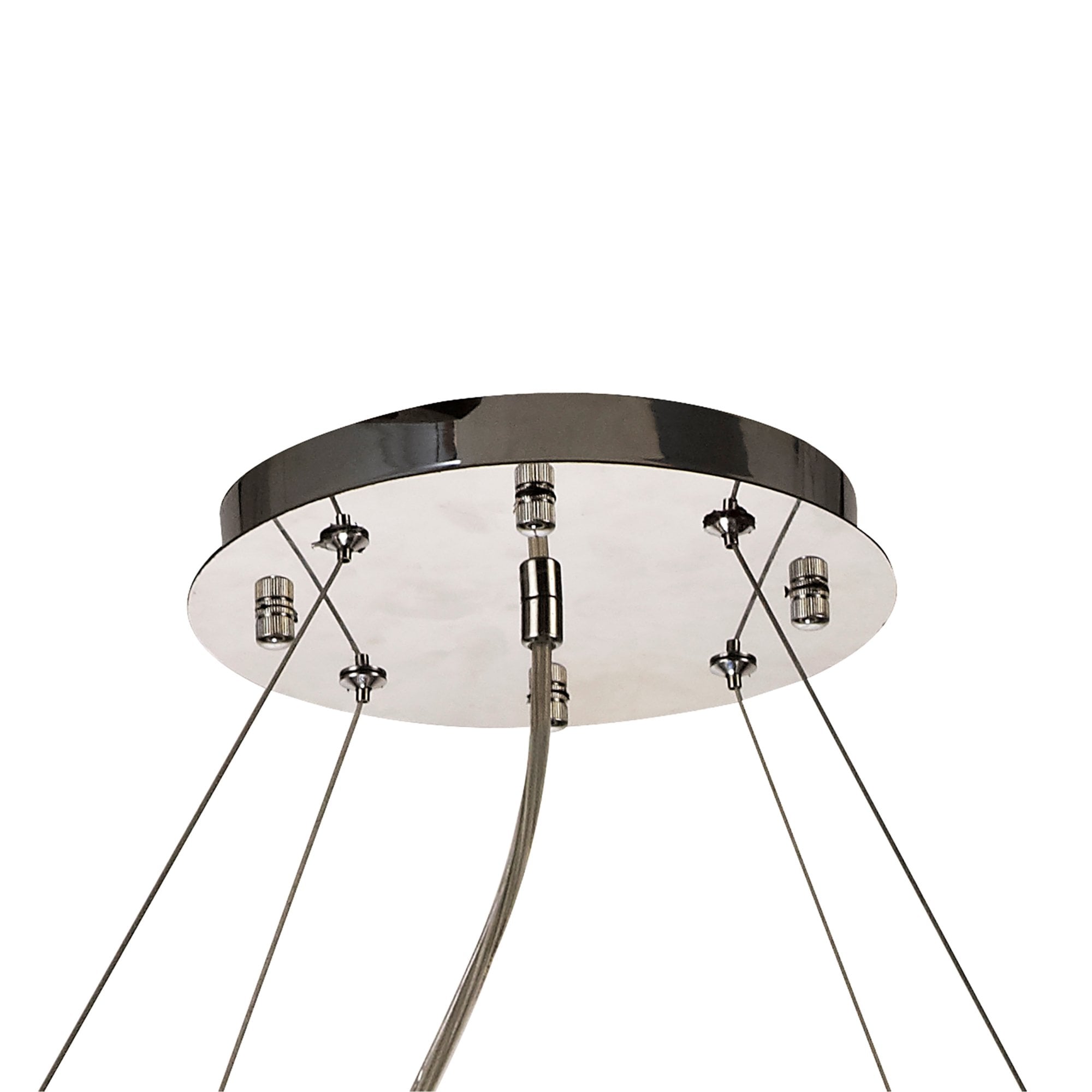 Diyas Empire 85cm Round Pendant Chandelier - Polished Chrome/Crystal