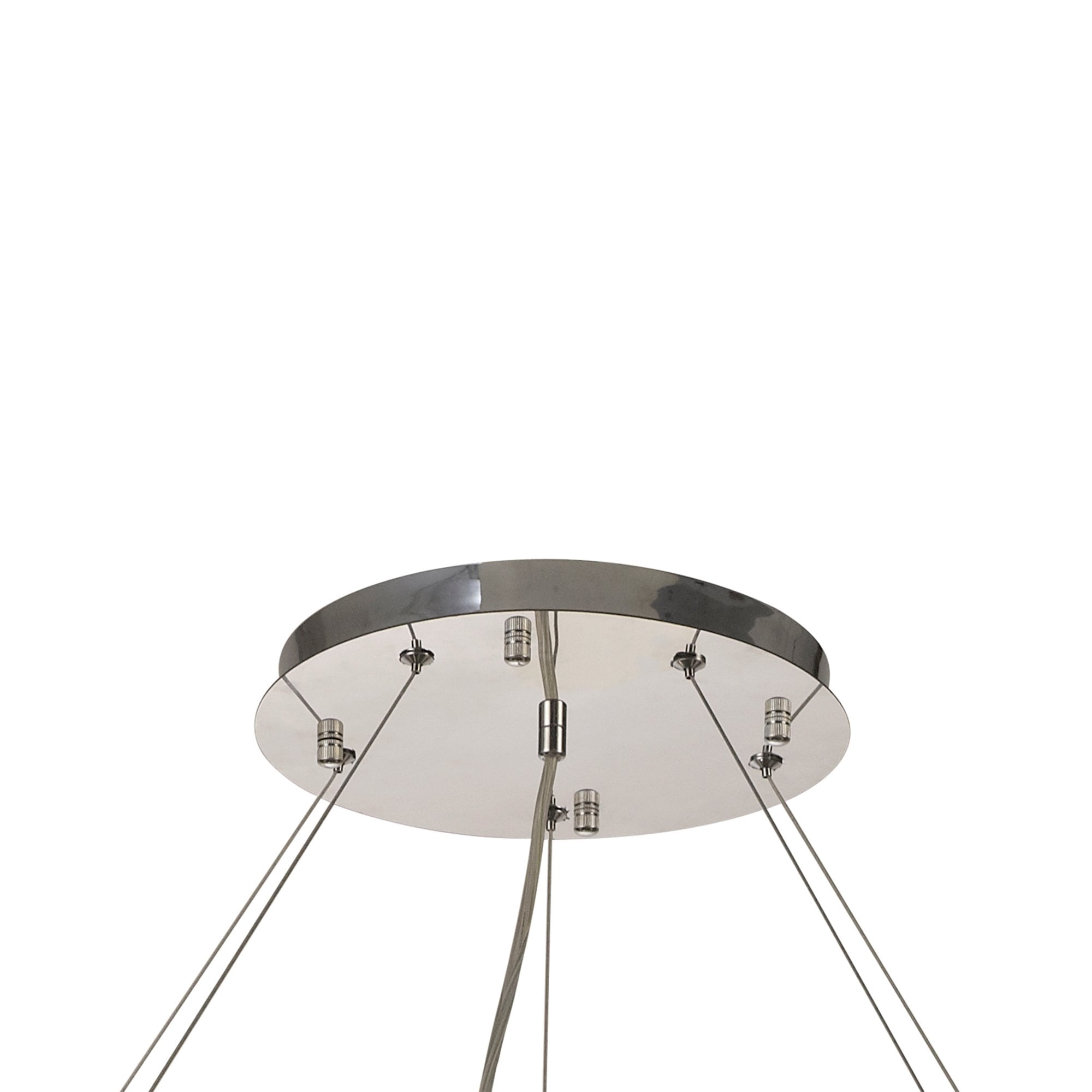 Diyas Empire 110cm Round Pendant Chandelier - Polished Chrome/Crystal