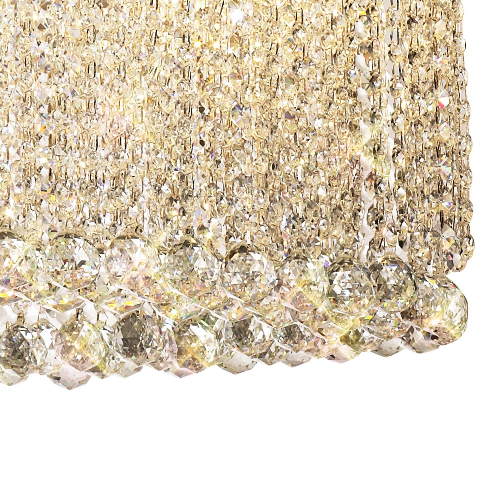 Diyas Empire 100x50cm Oval Pendant Chandelier - Polished Chrome/Crystal