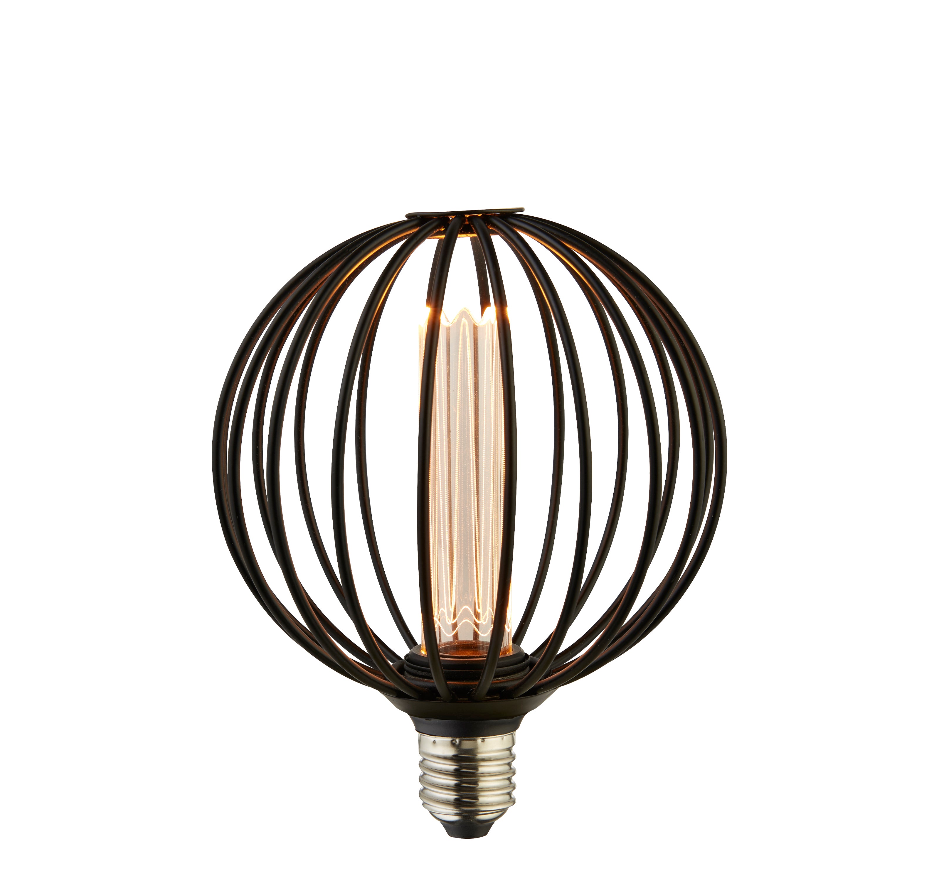 Searchlight E27 LED 3.5W Globe Lamp - 1800K - Dimmable - Black