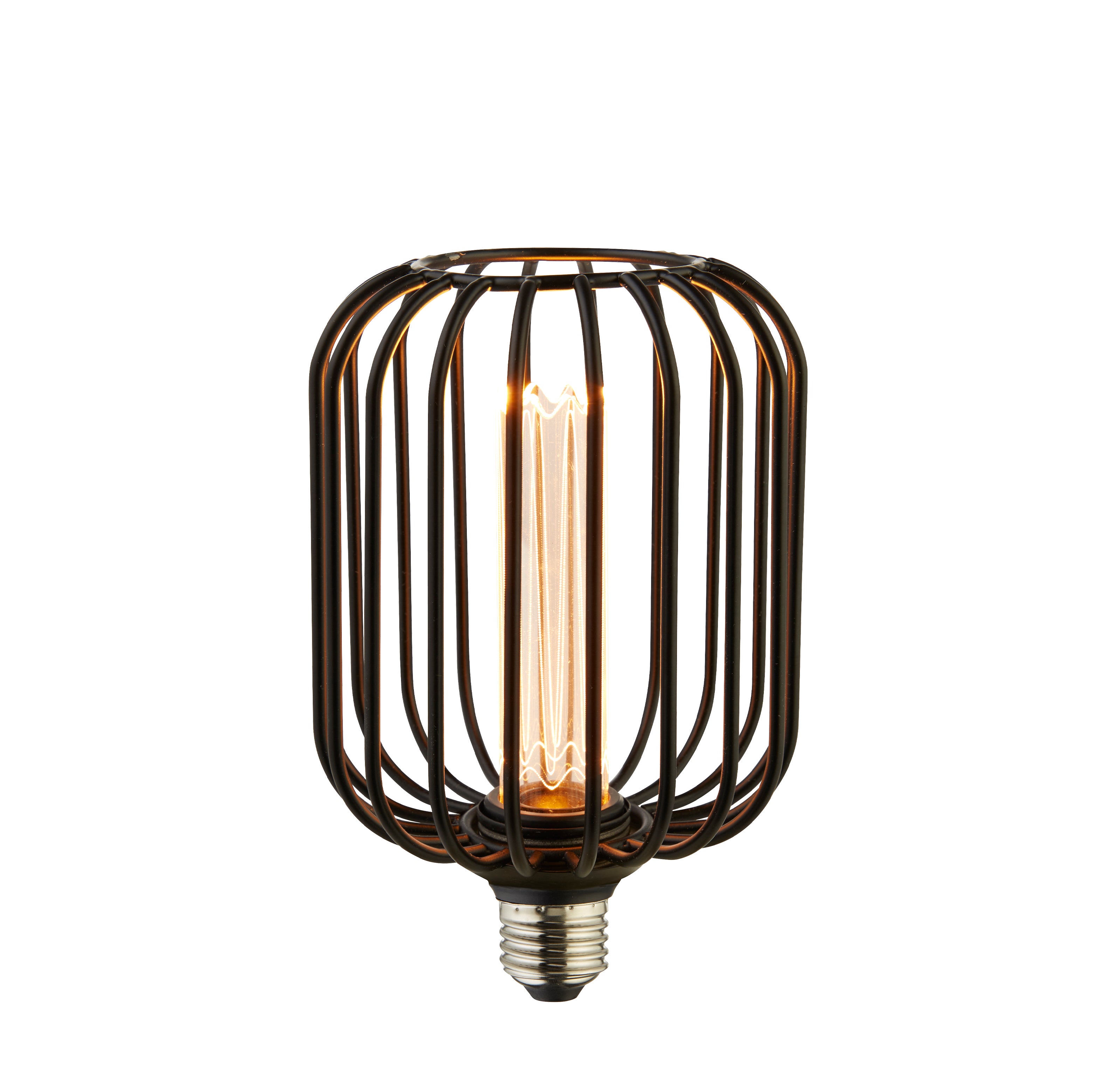 Searchlight E27 LED 3.5W Drum Lamp - 1800K - Dimmable - Black