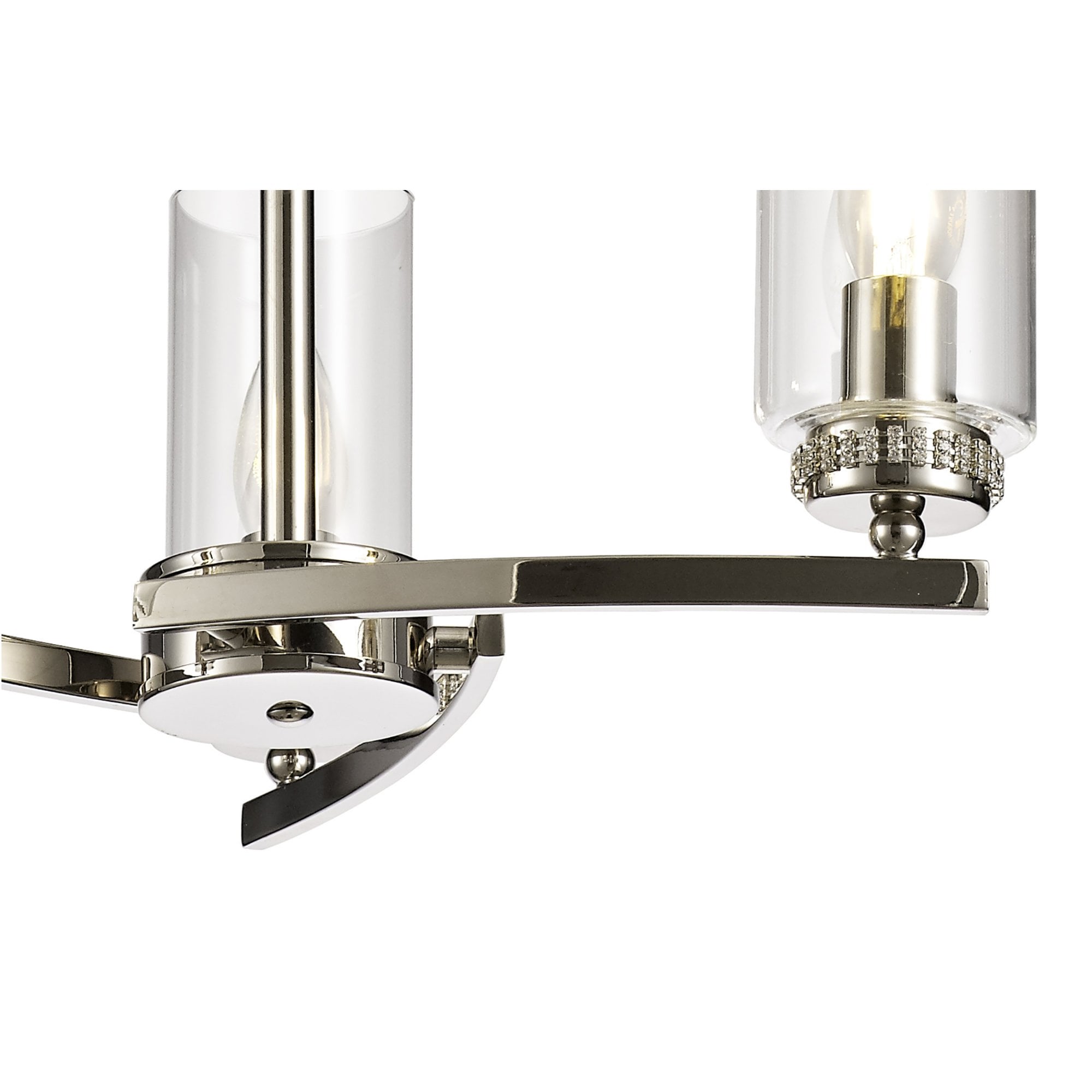 Fabula Heathcote 3 Light Pendant/Semi-Flush Light - Polished Nickel