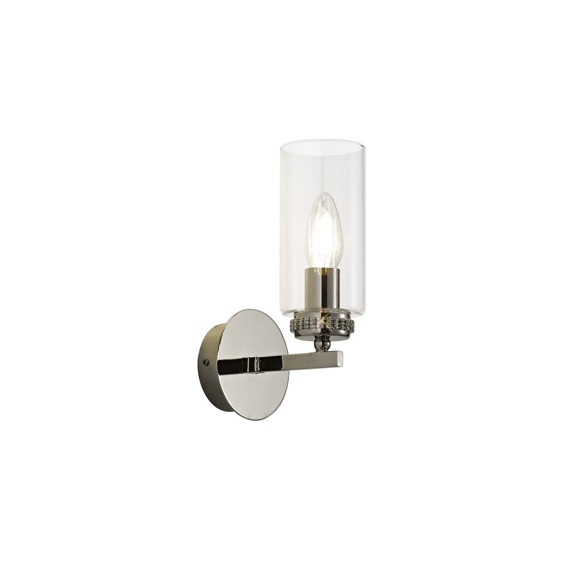 Fabula Heathcote Single Wall Lamp - Polished Nickel