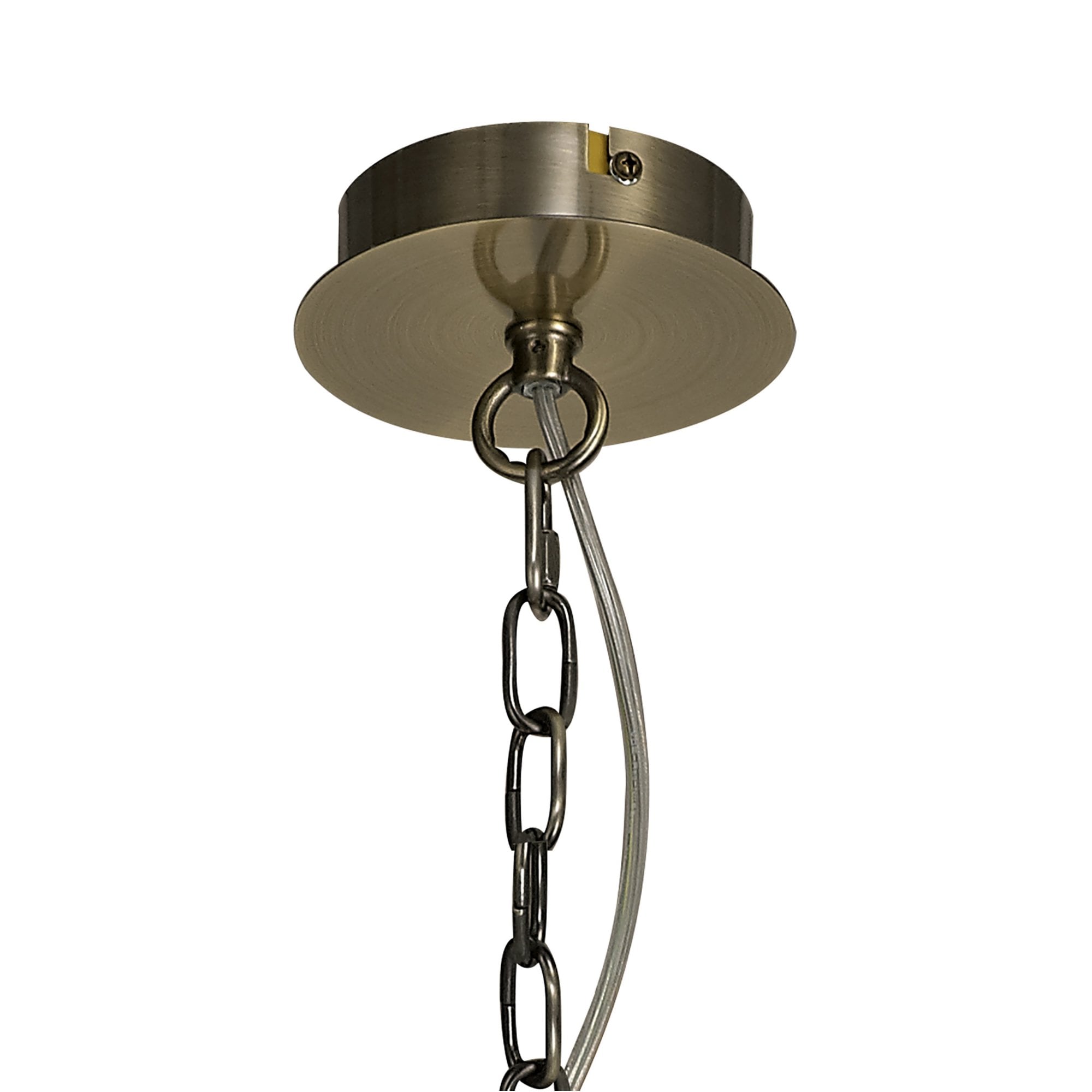 Fabula Heathcote 6 Light Rectangular Pendant/Semi-Flush Light - Antique Brass