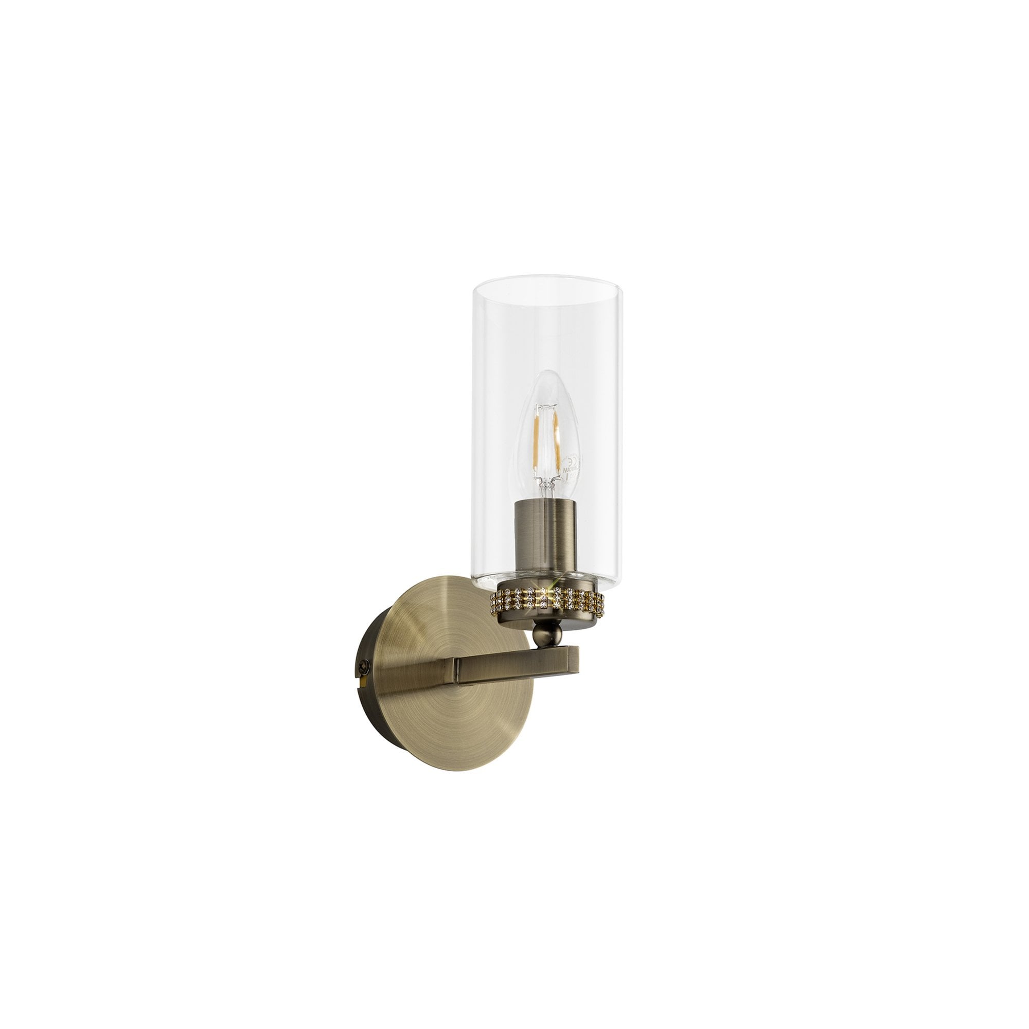 Fabula Heathcote Single Wall Lamp - Antique Brass