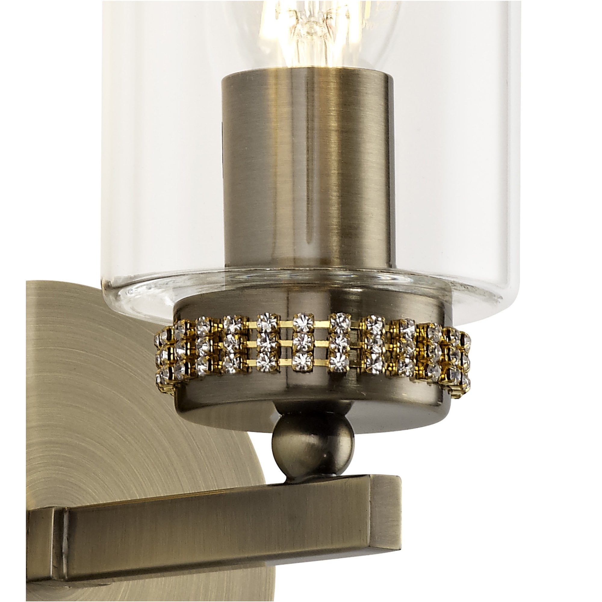 Fabula Heathcote Single Wall Lamp - Antique Brass