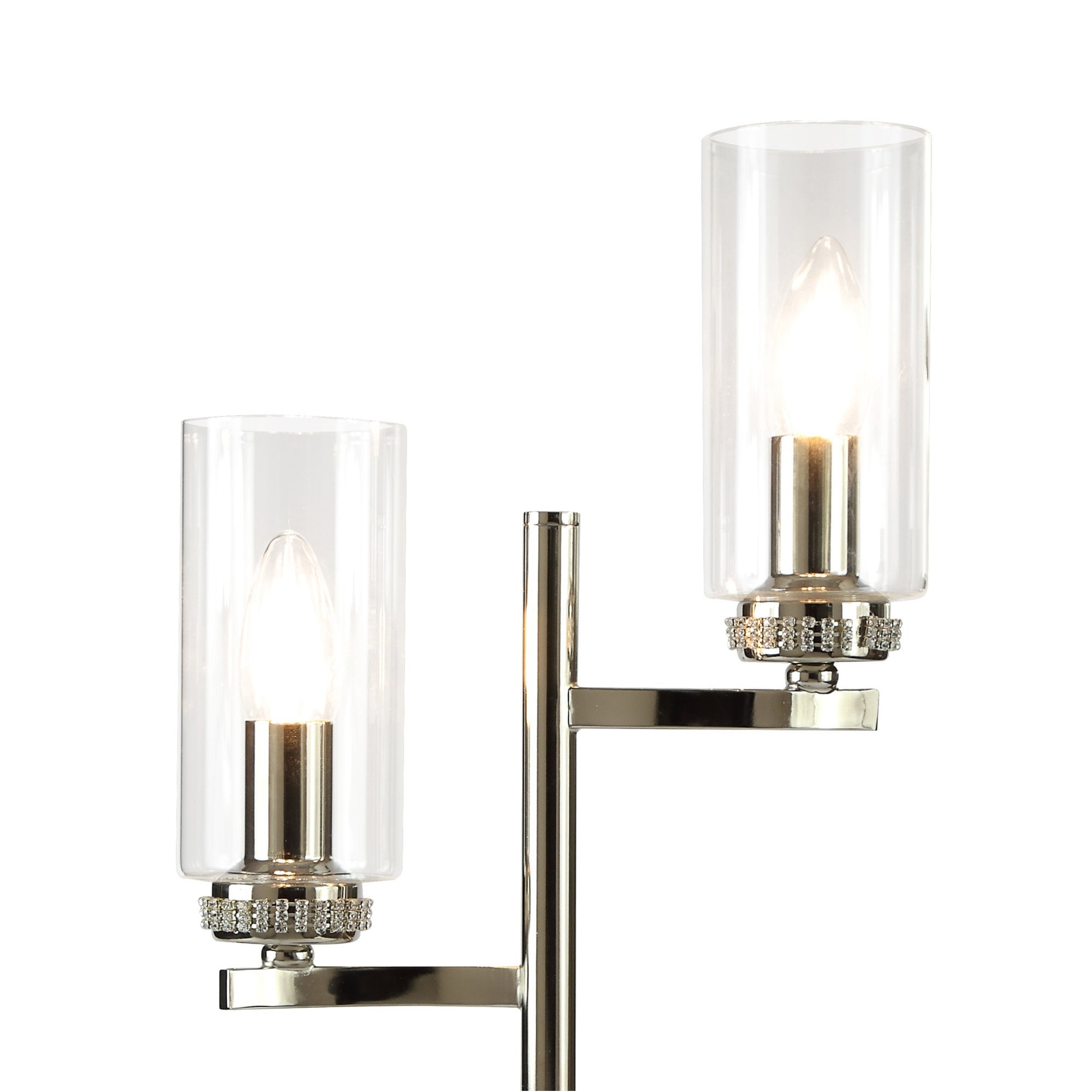 Fabula Heathcote 2 Light Table Lamp - Polished Nickel
