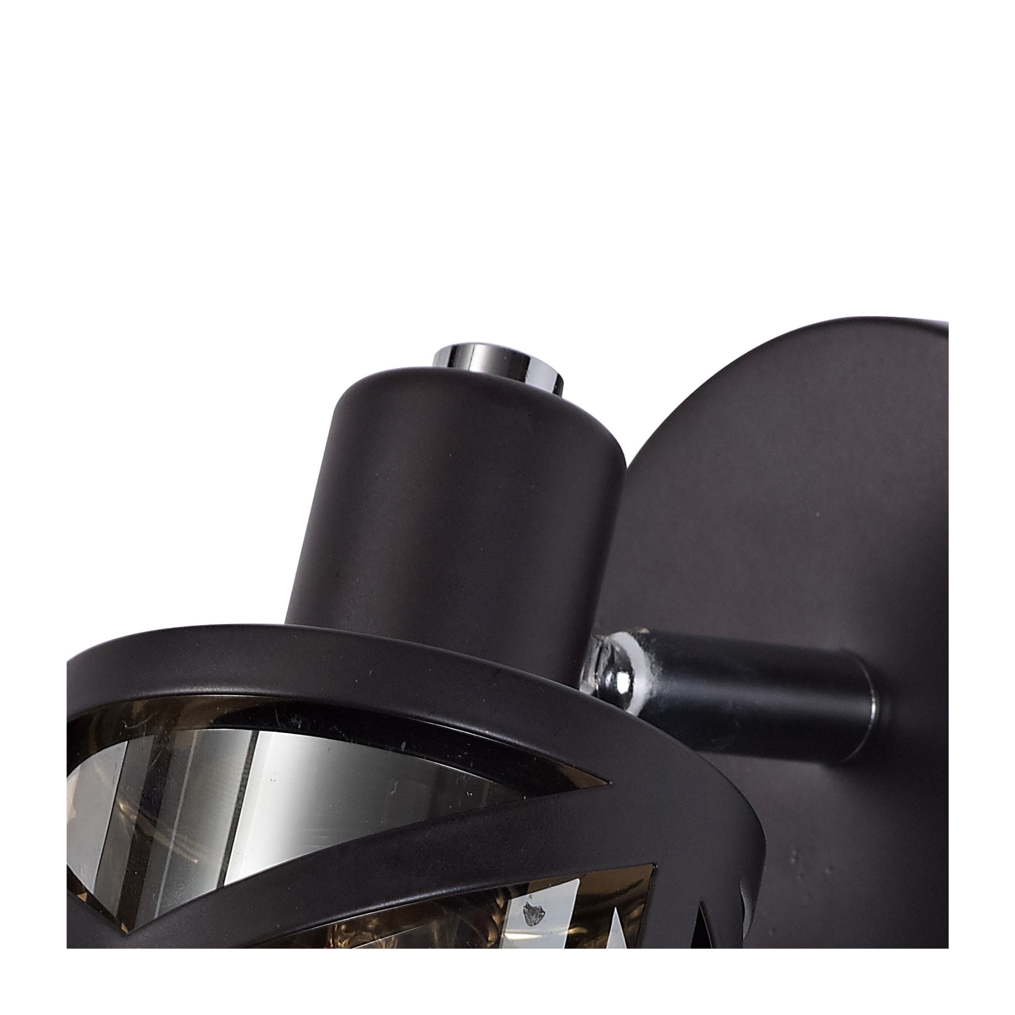 Fabula Leaden Single Spotlight - Oiled Bronze, Polished Chrome & Amber Glass