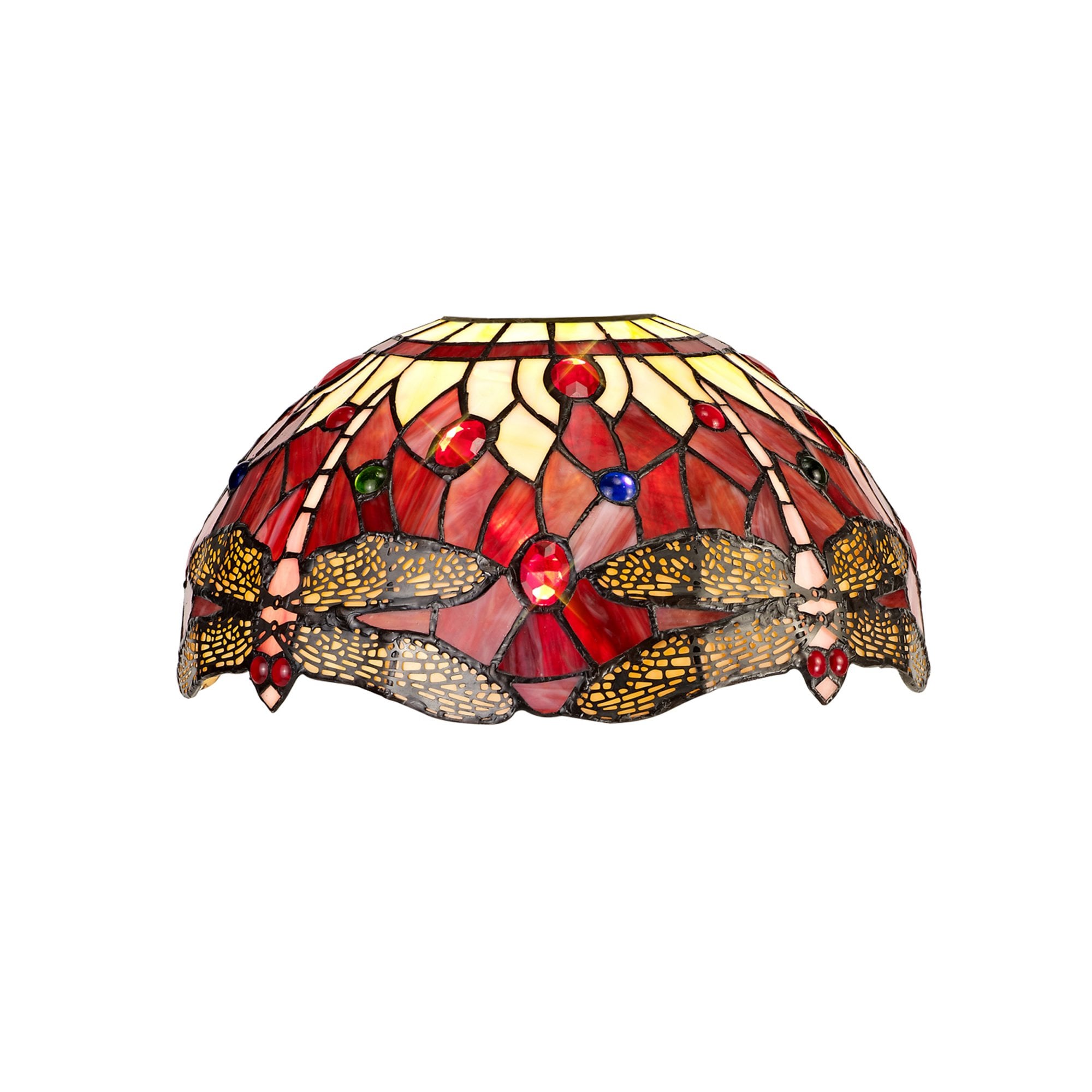 Fabula Hornbeam 30cm Tiffany Shade - Purple & Pink - Shade Only