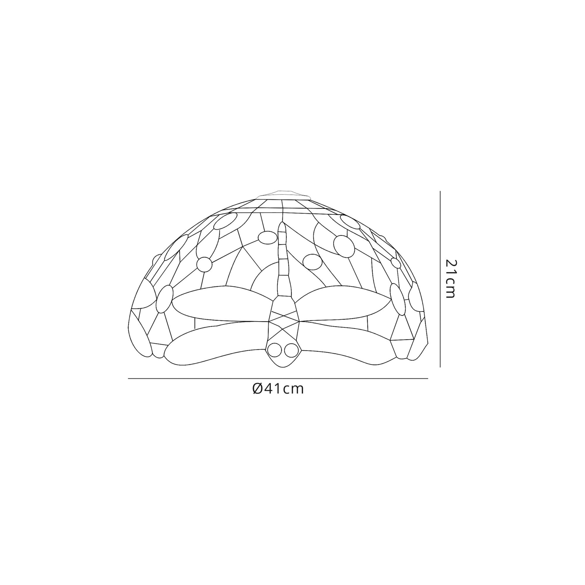 Fabula Hornbeam 40cm Tiffany Shade - Purple & Pink - Shade Only