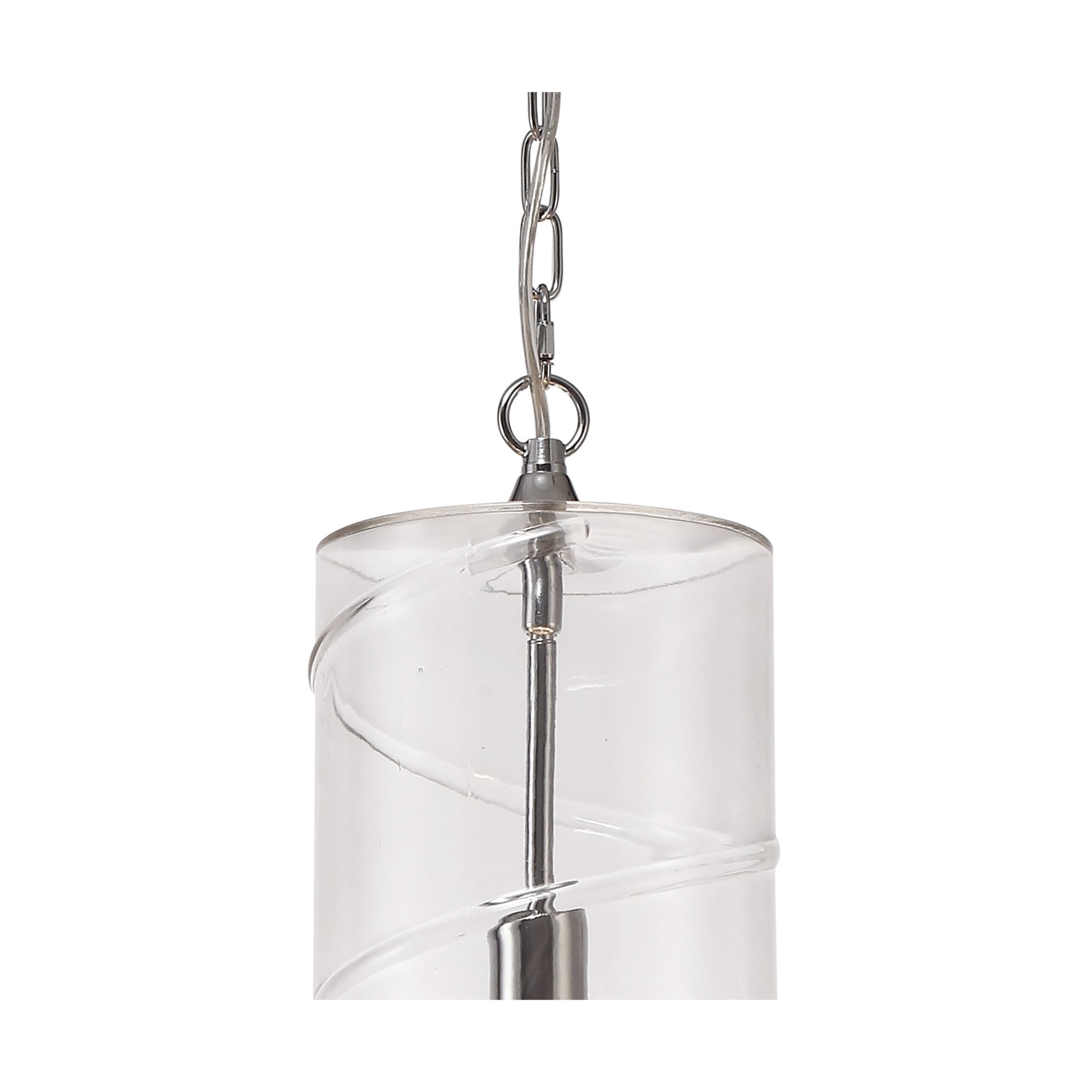 Fabula Elmhurst Pendant - Polished Chrome & Clear Glass