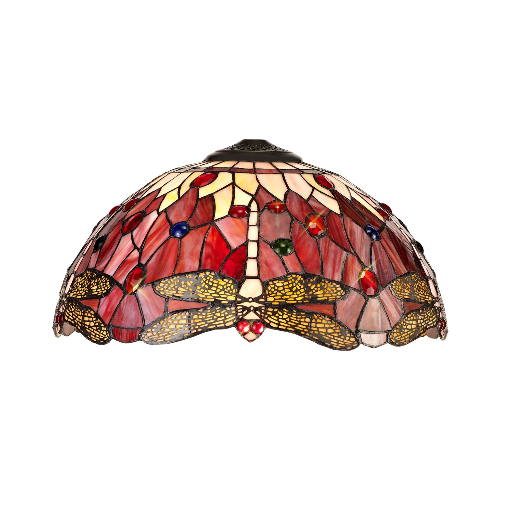 Fabula Hornbeam 40cm Tiffany Shade - Purple & Pink - Shade Only