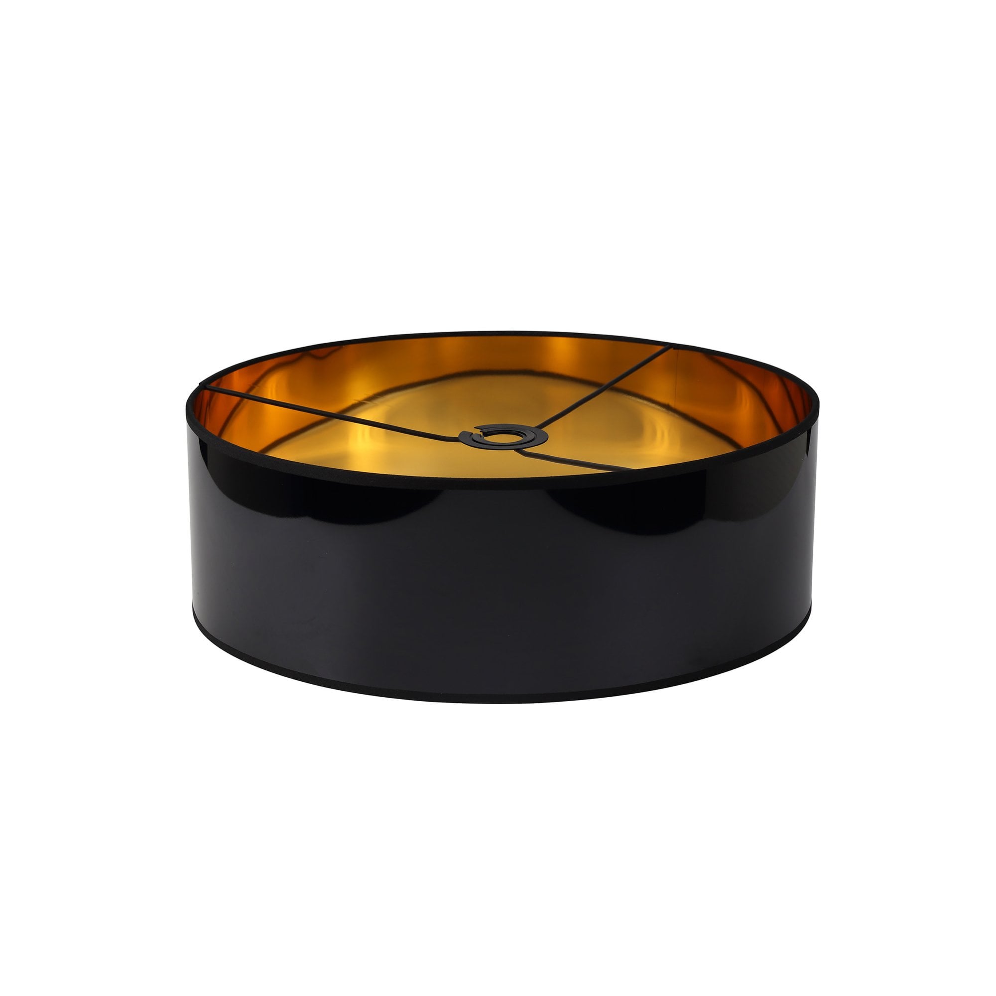 Fabula Buckhurst Round 450 x 150mm Shade - Gold & Black - Shade Only