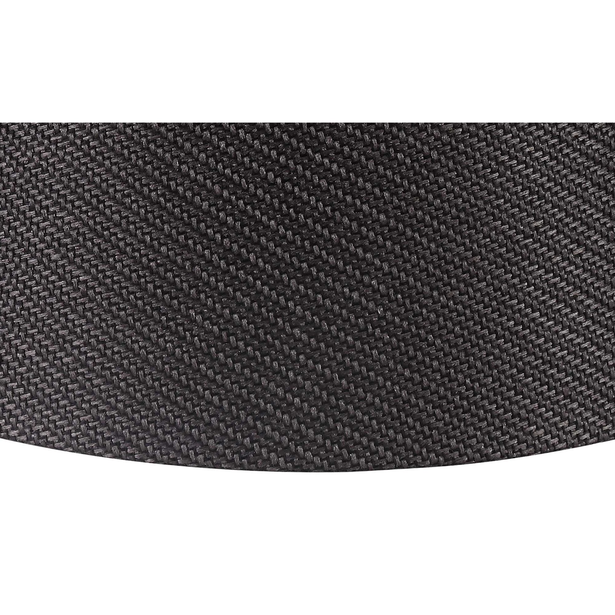 Fabula Buckhurst Round 240/300 x 200mm Fabric Shade - Charcoal Grey & White Laminate - Shade Only
