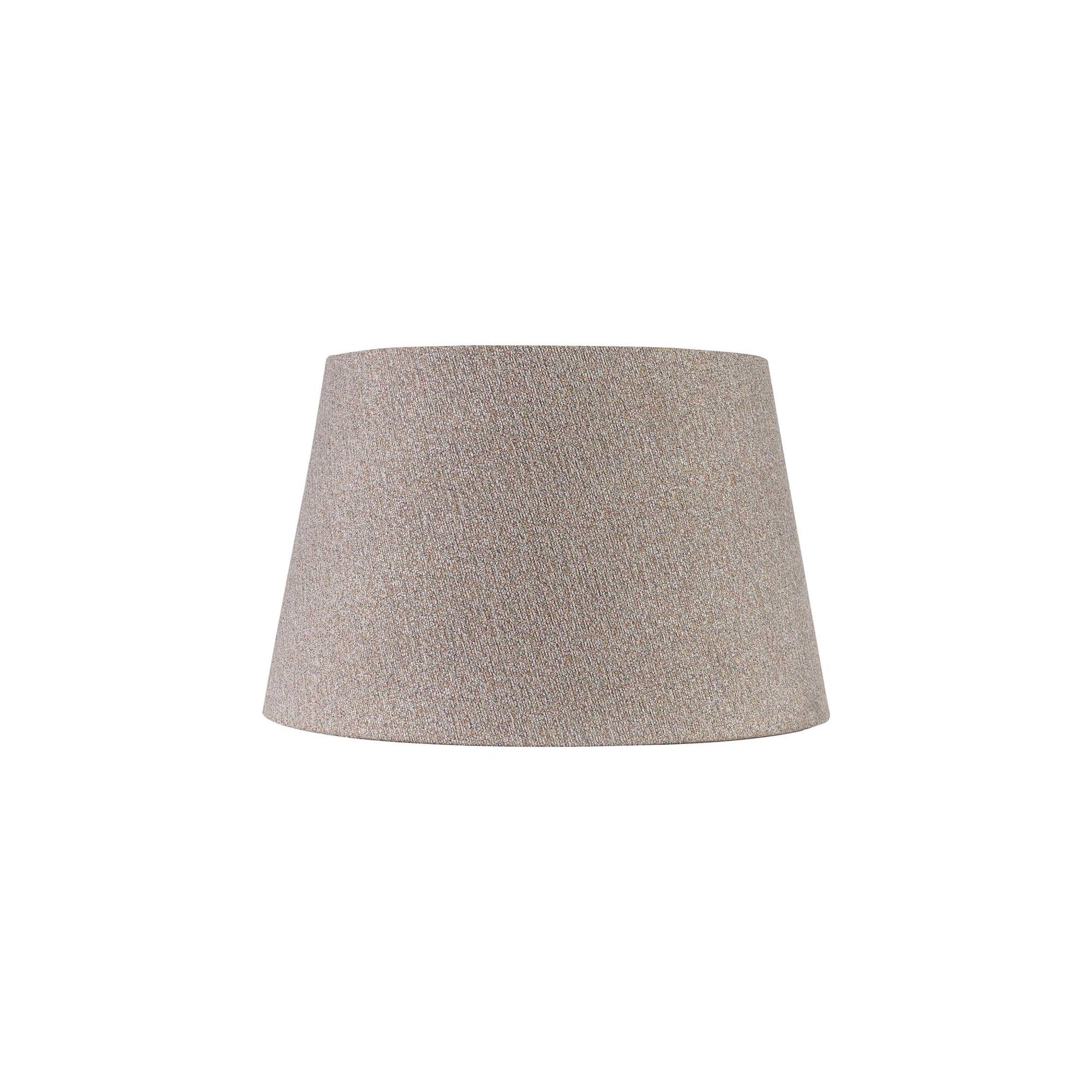 Fabula Buckhurst Round 350/450 x 280mm Fabric Shade - Multi & White Laminate - Shade Only