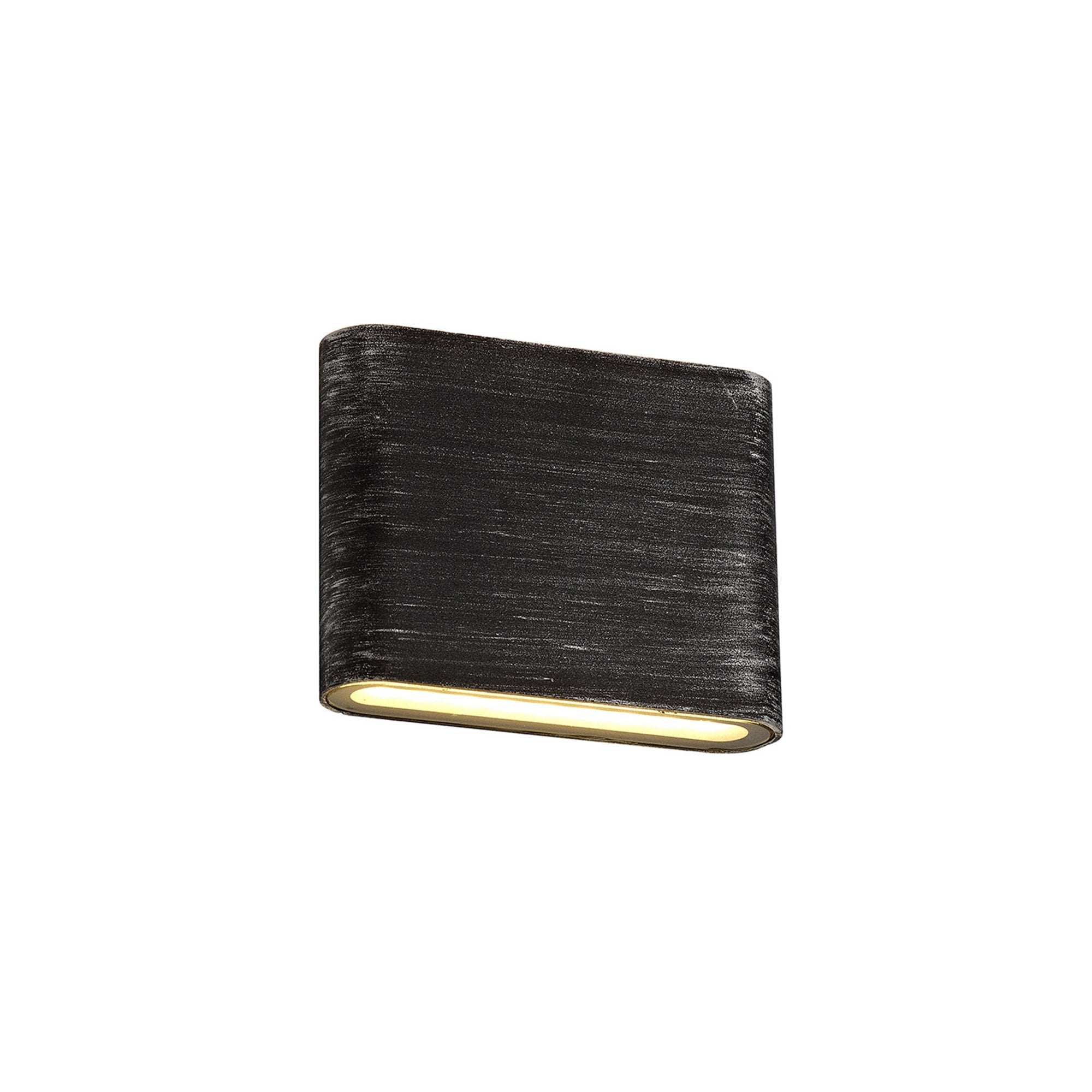 Fabula Danbury 3W LED Up & Down Wall Lamp - Black Silver - IP54