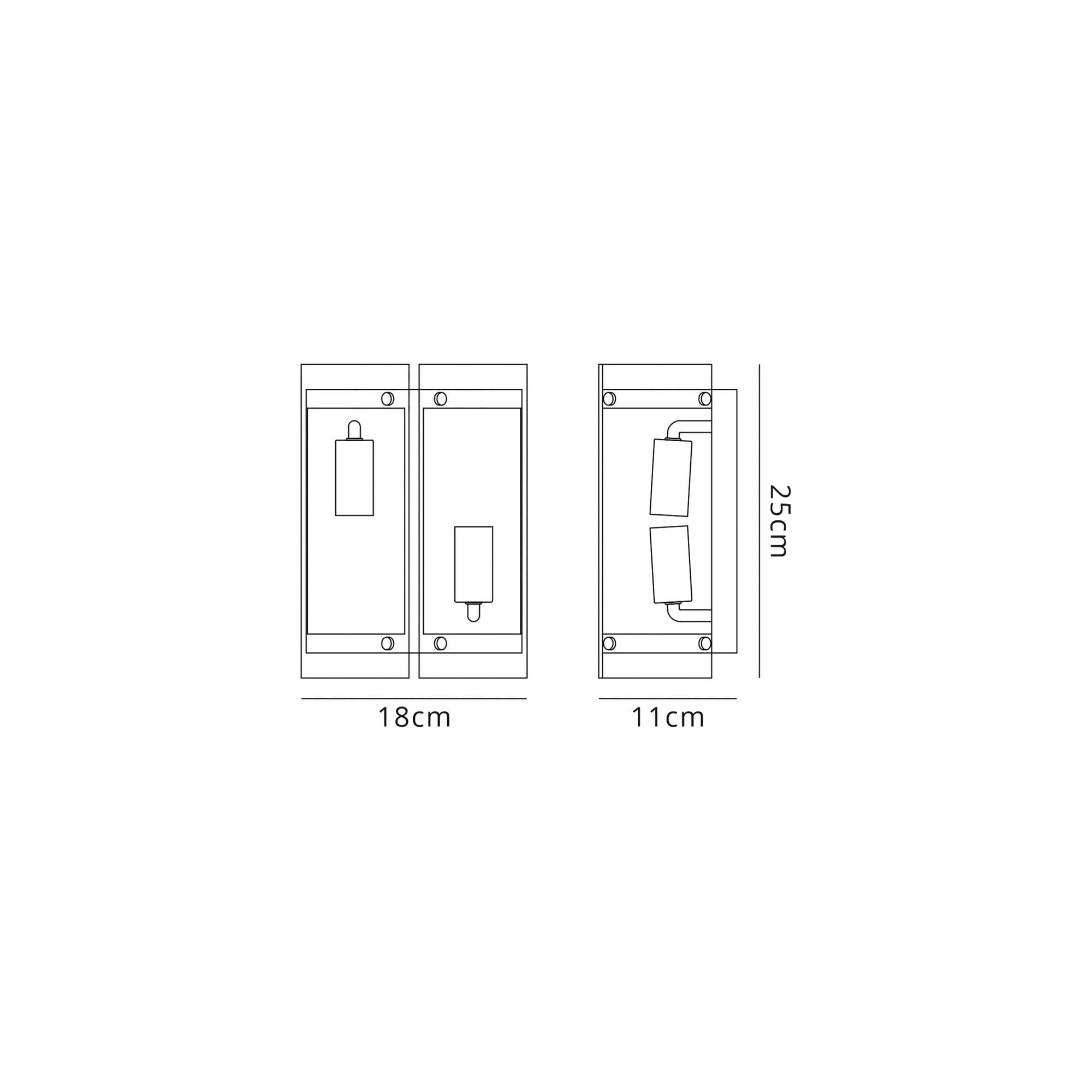 Fabula Regents 2 Light Wall Light - Polished Chrome