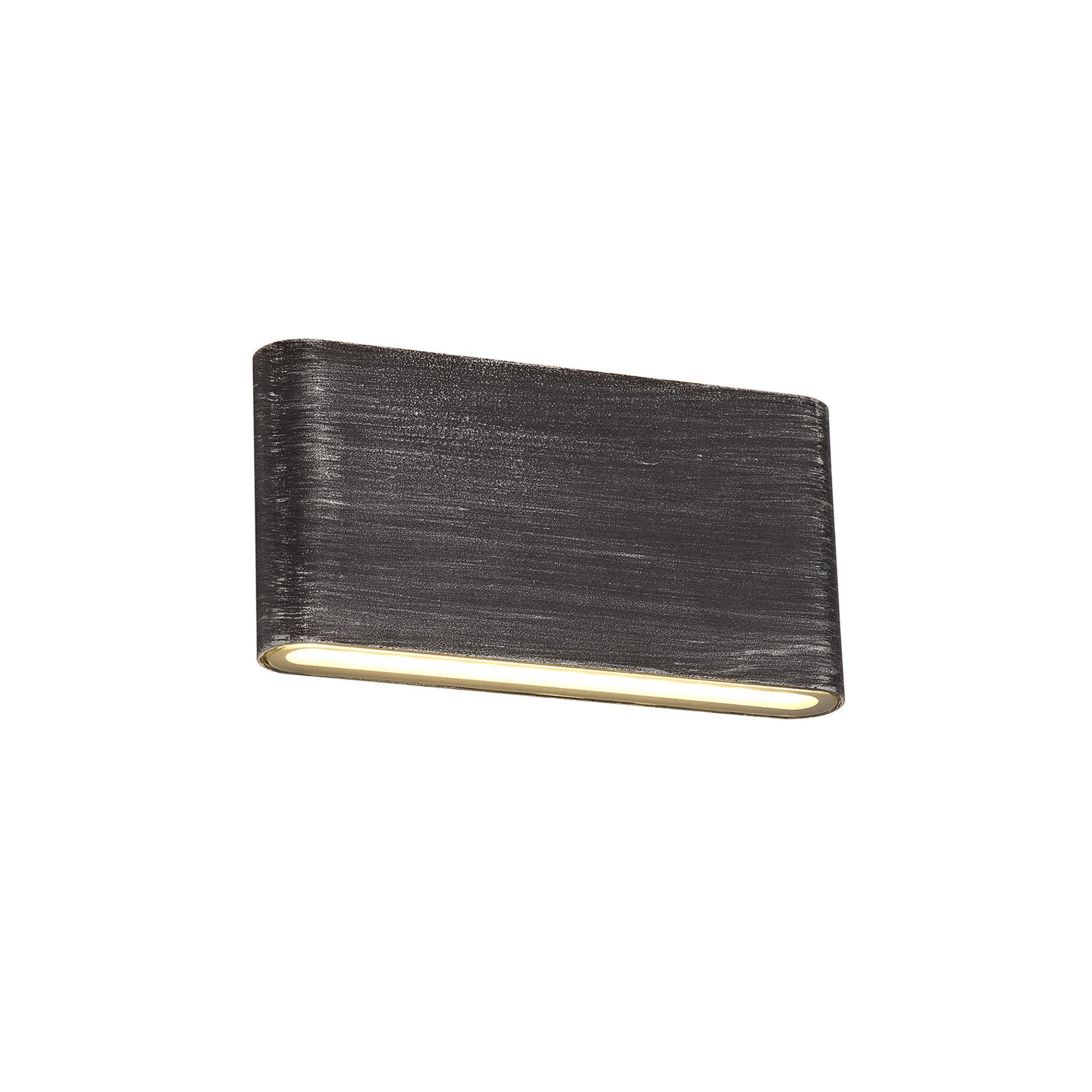 Fabula Danbury 6W LED Up & Down Wall Lamp - Black Silver - IP54