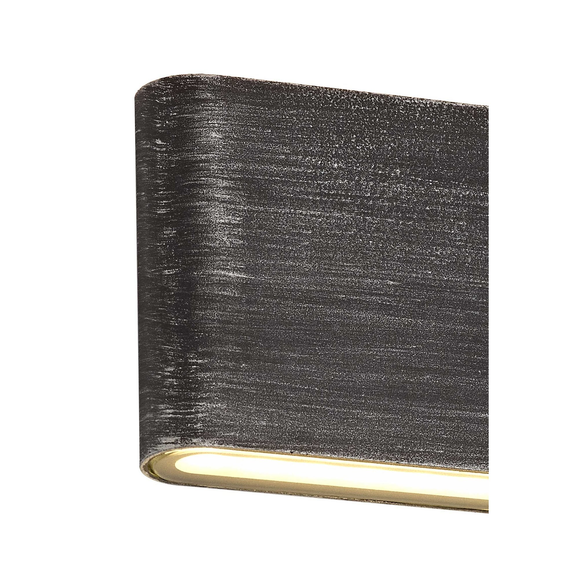 Fabula Danbury 6W LED Up & Down Wall Lamp - Black Silver - IP54