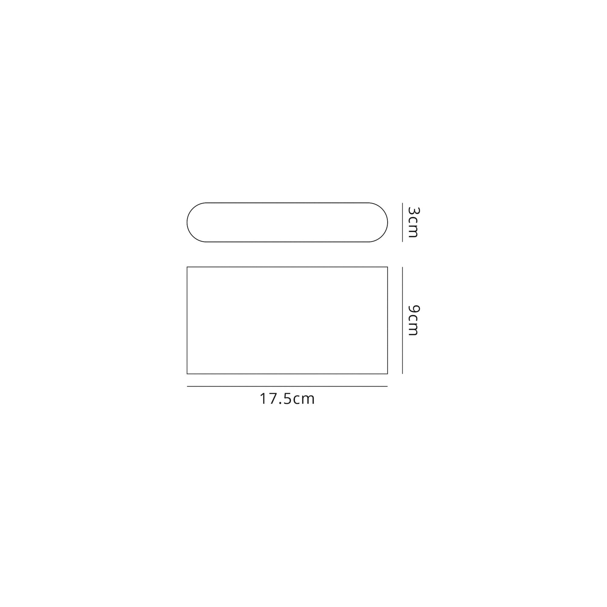 Fabula Danbury 6W LED Up & Down Wall Lamp - Black Silver - IP54