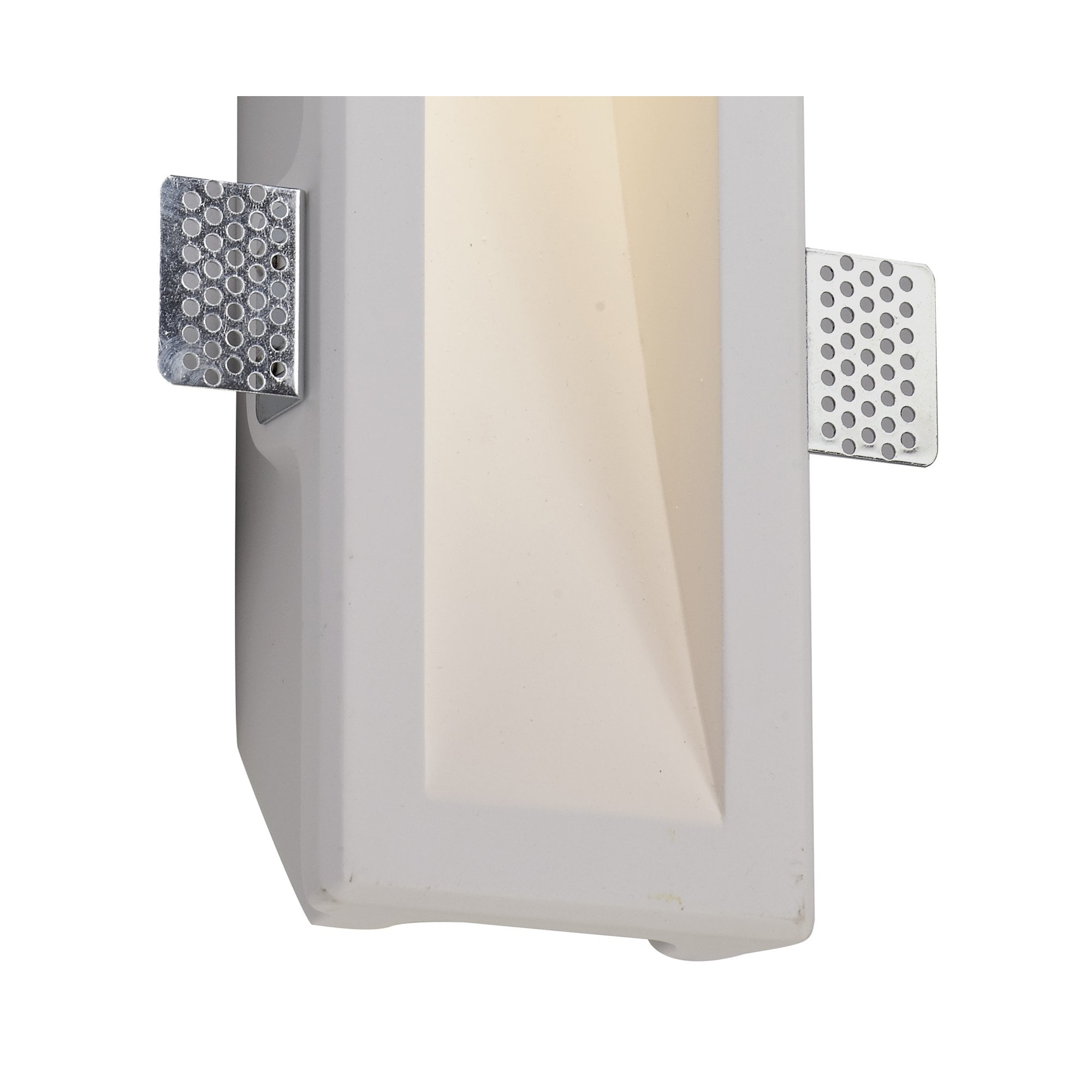 Fabula Theydon Large Recessed Wall Lamp - White Paintable Gypsum