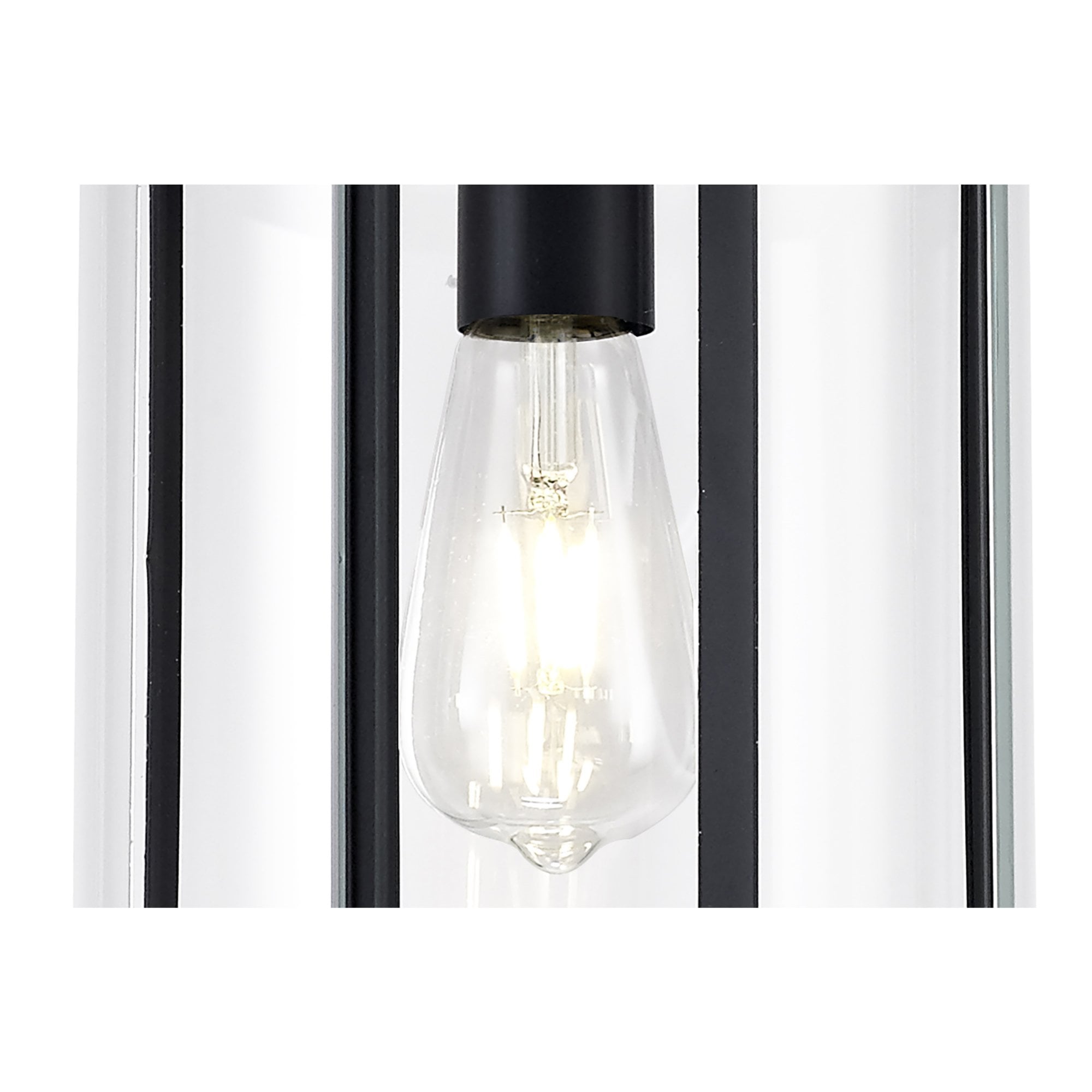 Fabula Regents Single Pendant - Matt Black