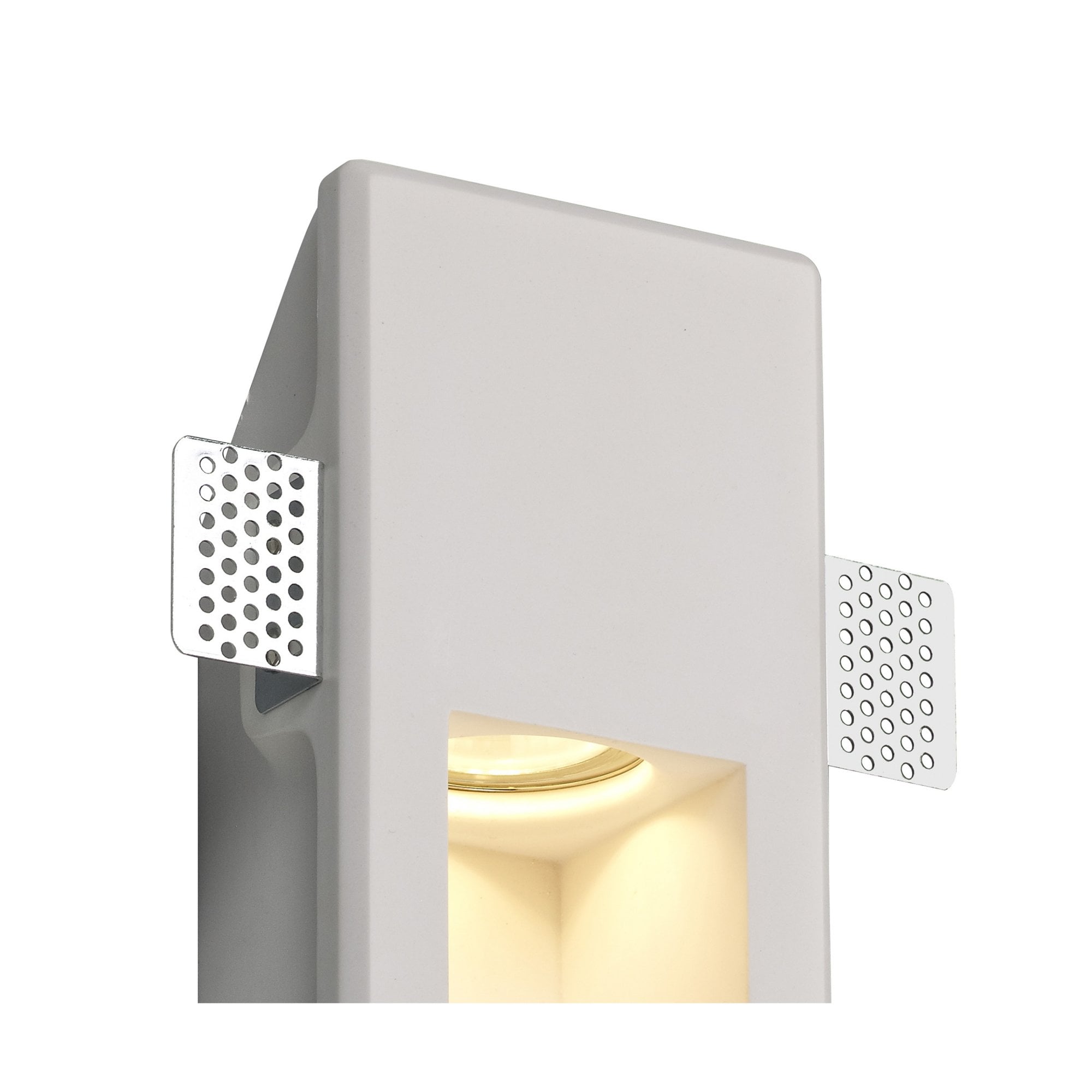 Fabula Theydon Medium Recessed Wall Lamp - White Paintable Gypsum