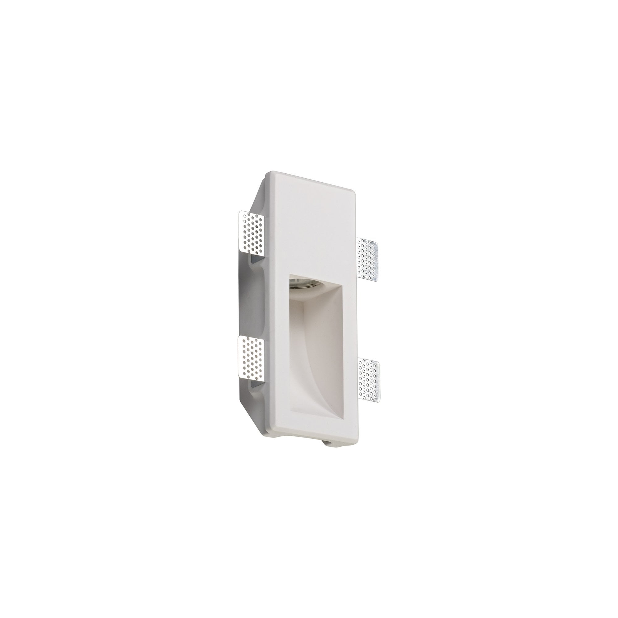 Fabula Theydon Small Recessed Wall Lamp - White Paintable Gypsum