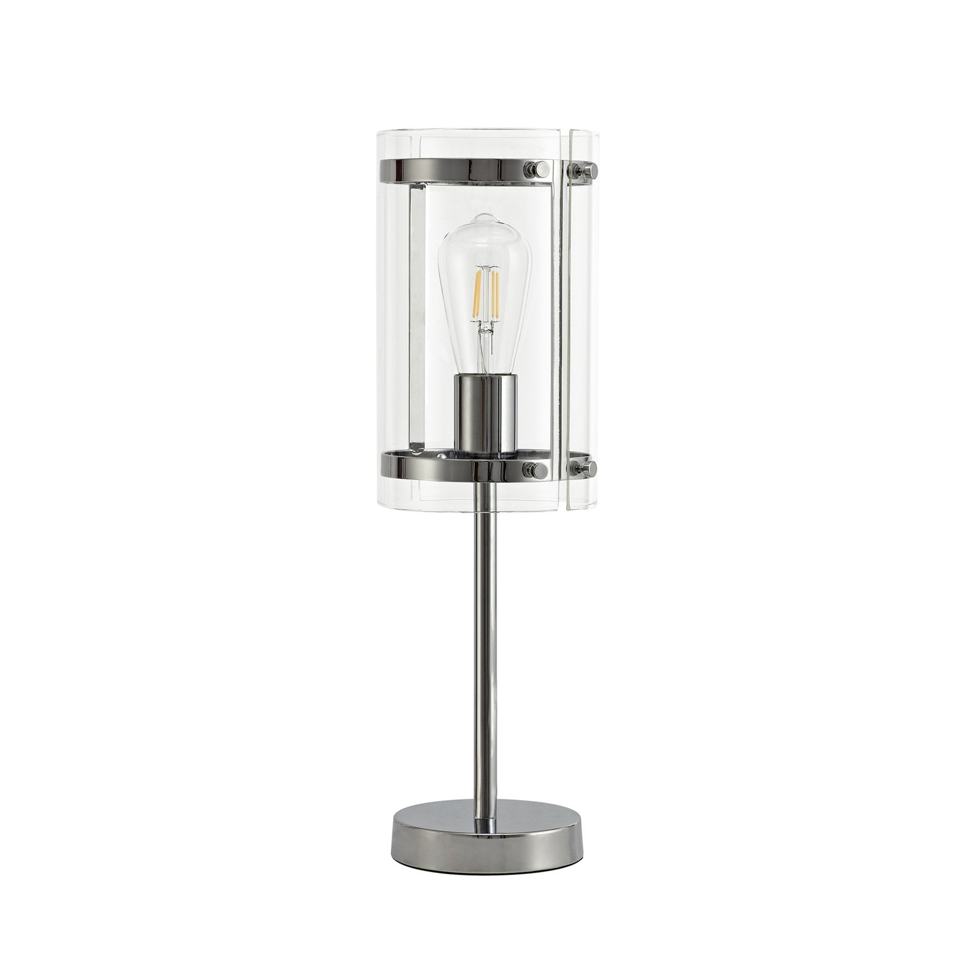 Fabula Regents Single Table Lamp - Polished Chrome