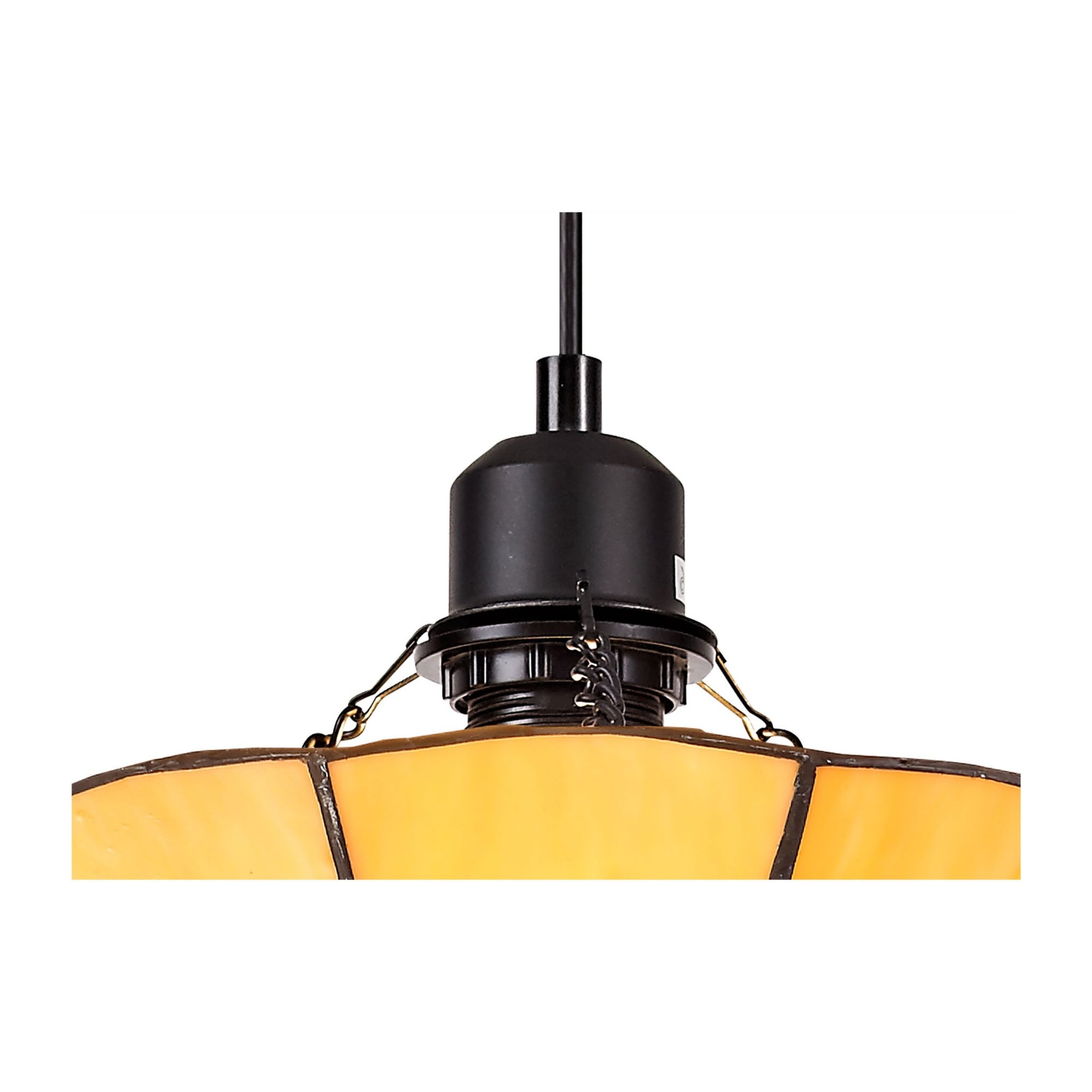 Fabula Althorne Single Pendant - 35cm Tiffany Shade - Beige