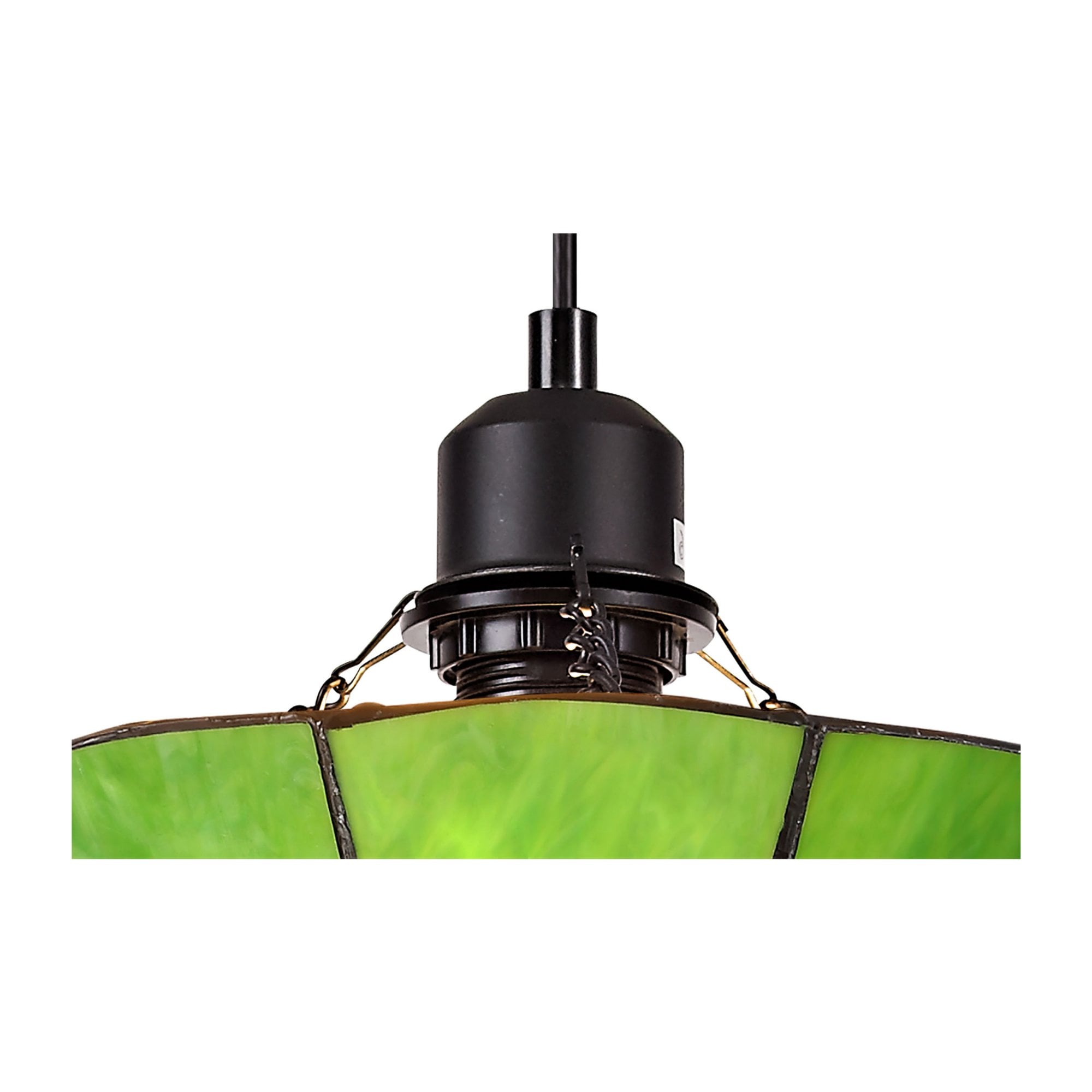 Fabula Althorne Single Pendant - 35cm Tiffany Shade - Green