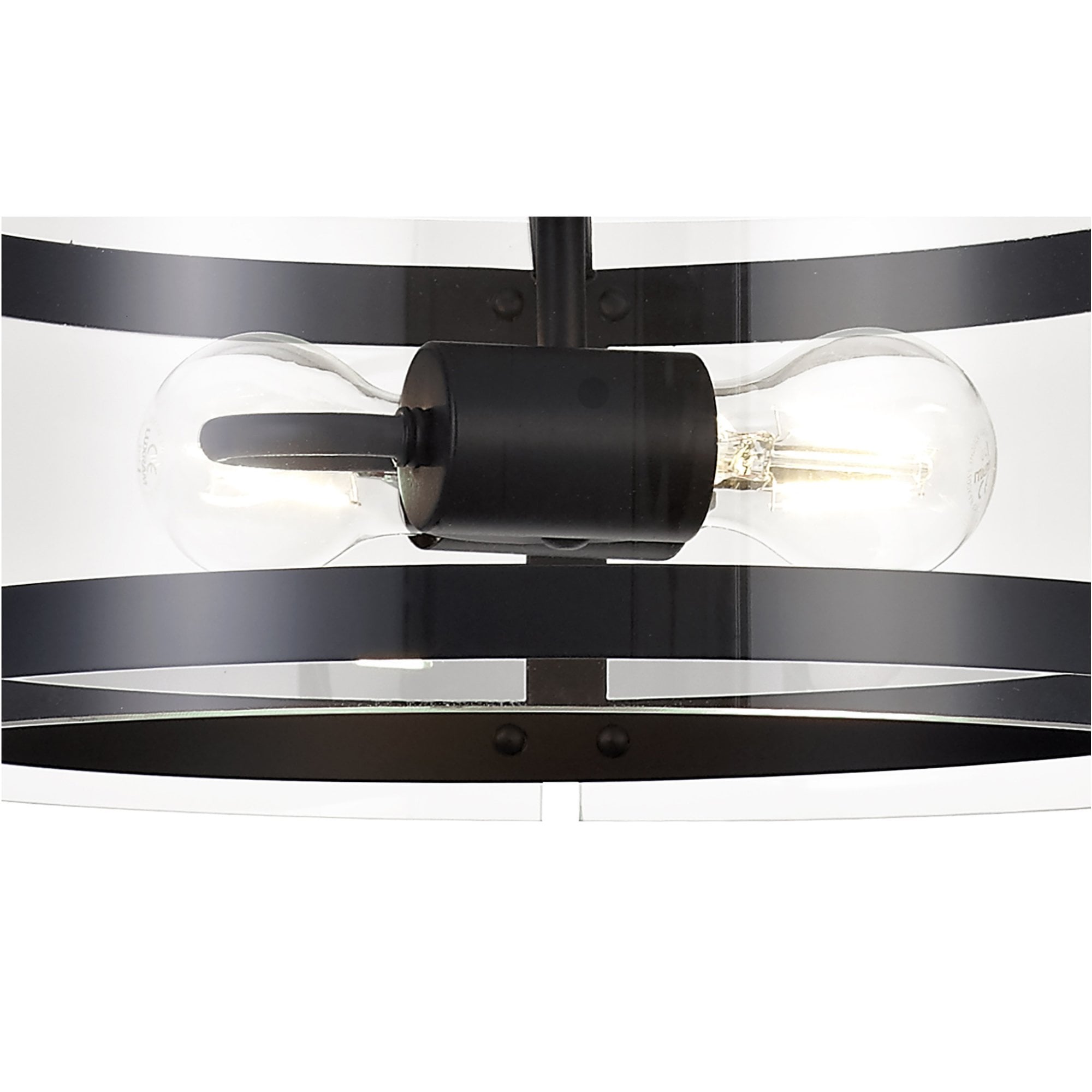 Fabula Regents 2 Light Pendant - Matt Black