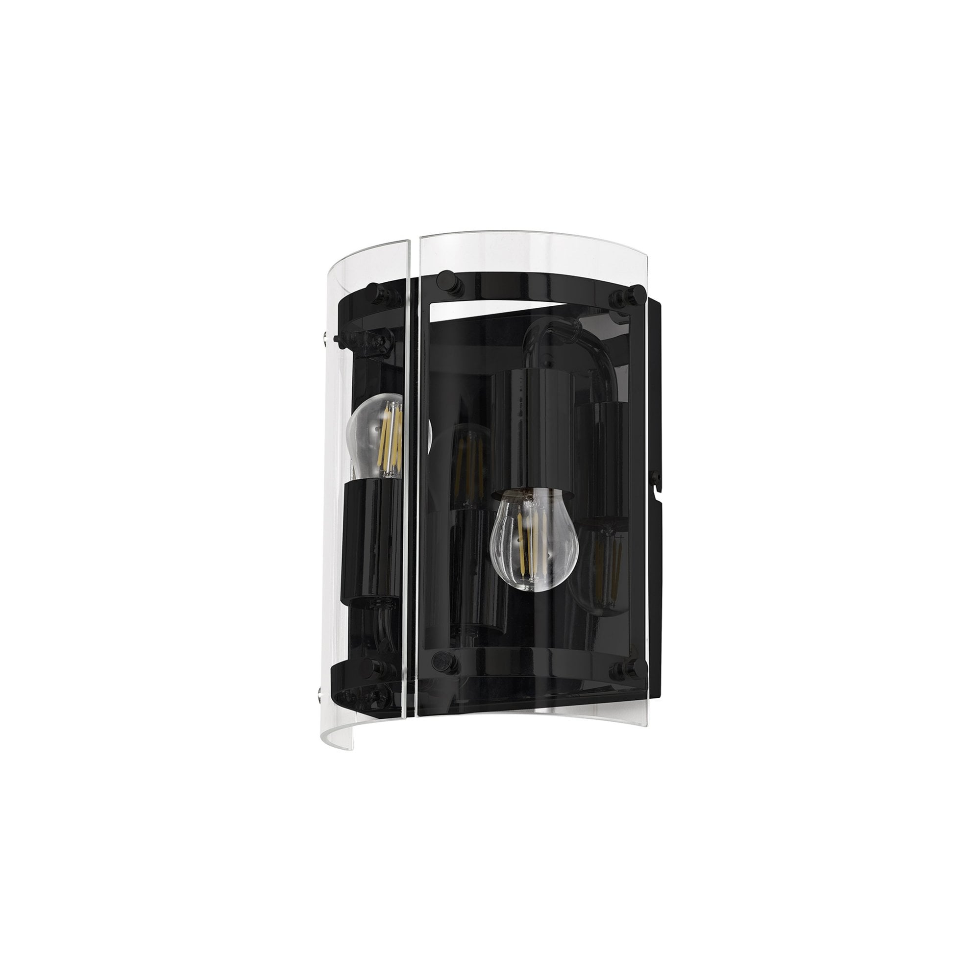 Fabula Regents 2 Light Wall Light - Matt Black
