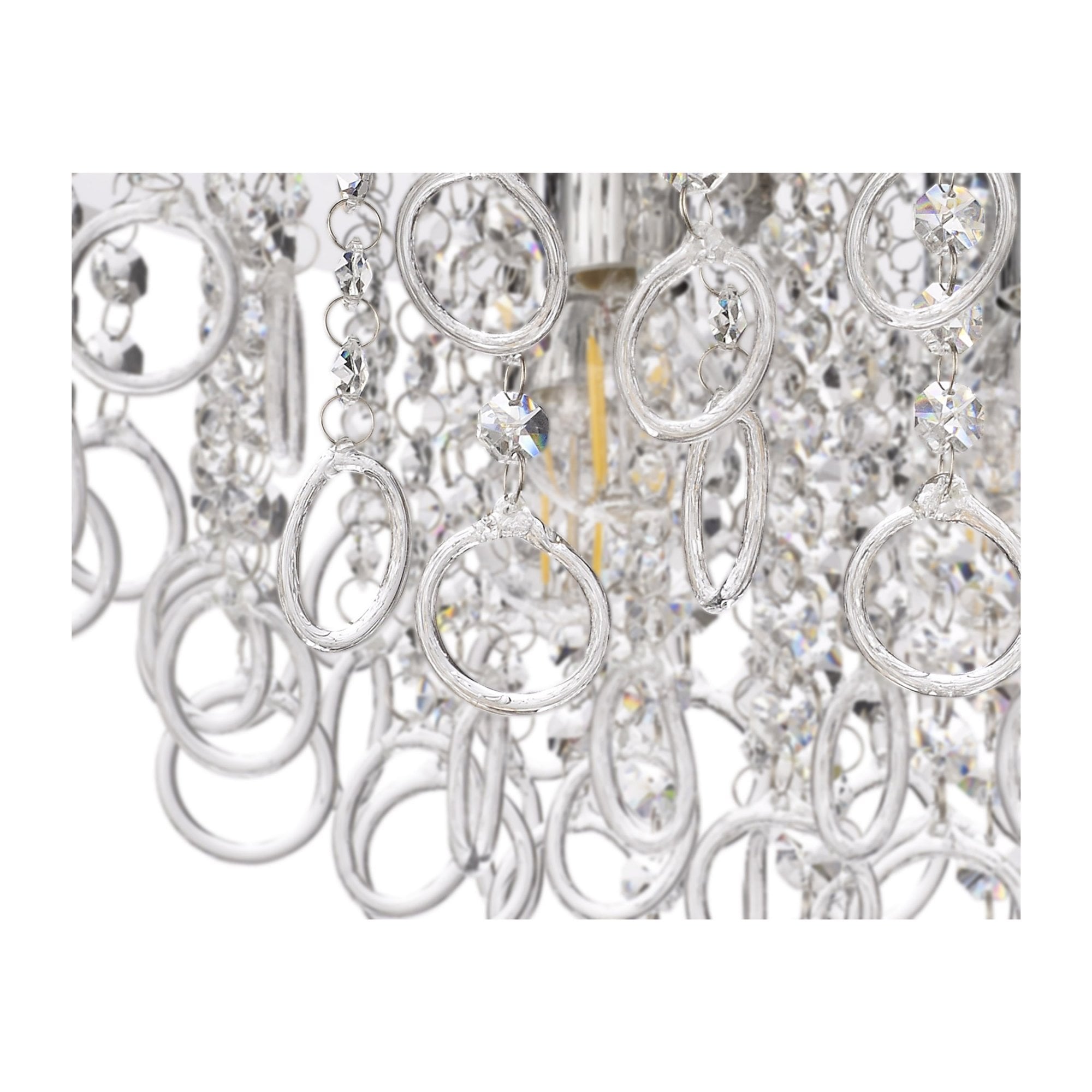 Fabula Mountbatten 6 Light Flush Light - Polished Chrome & Crystal