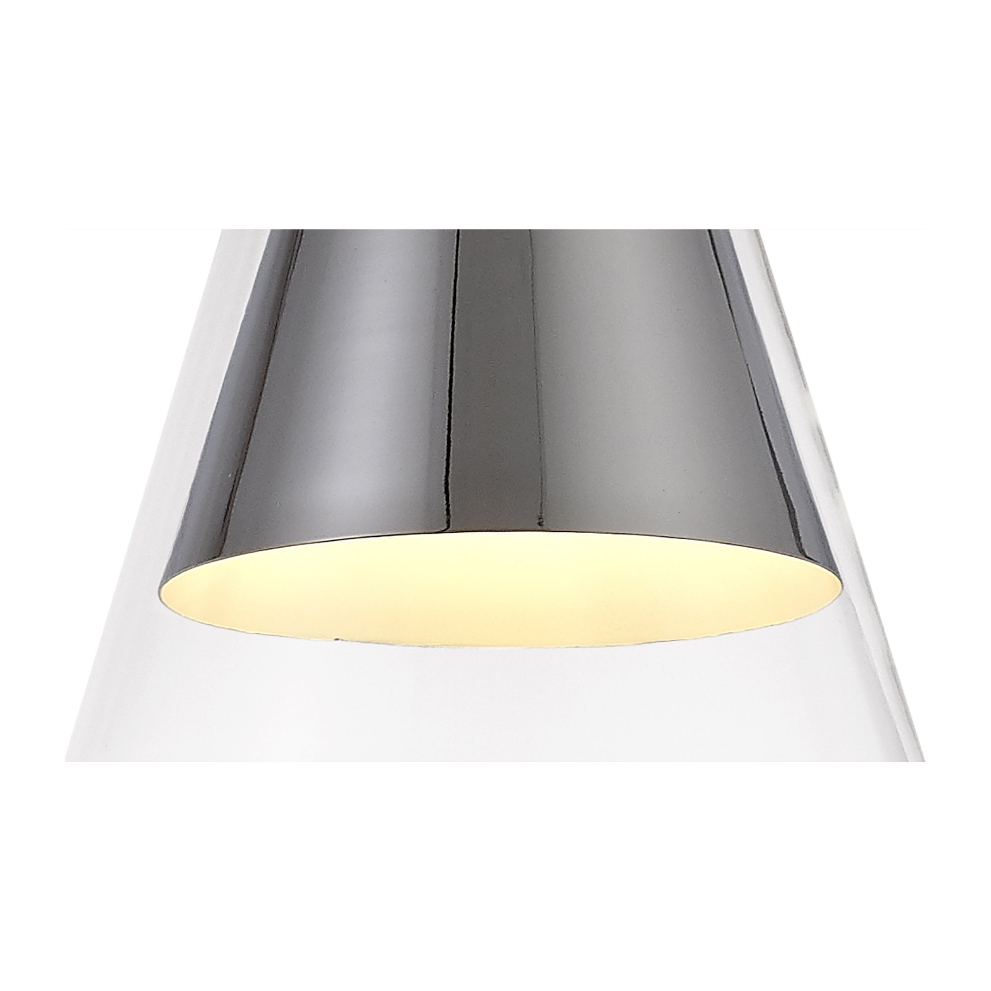 Fabula Pentire Single Pendant - Polished Chrome & Clear Glass