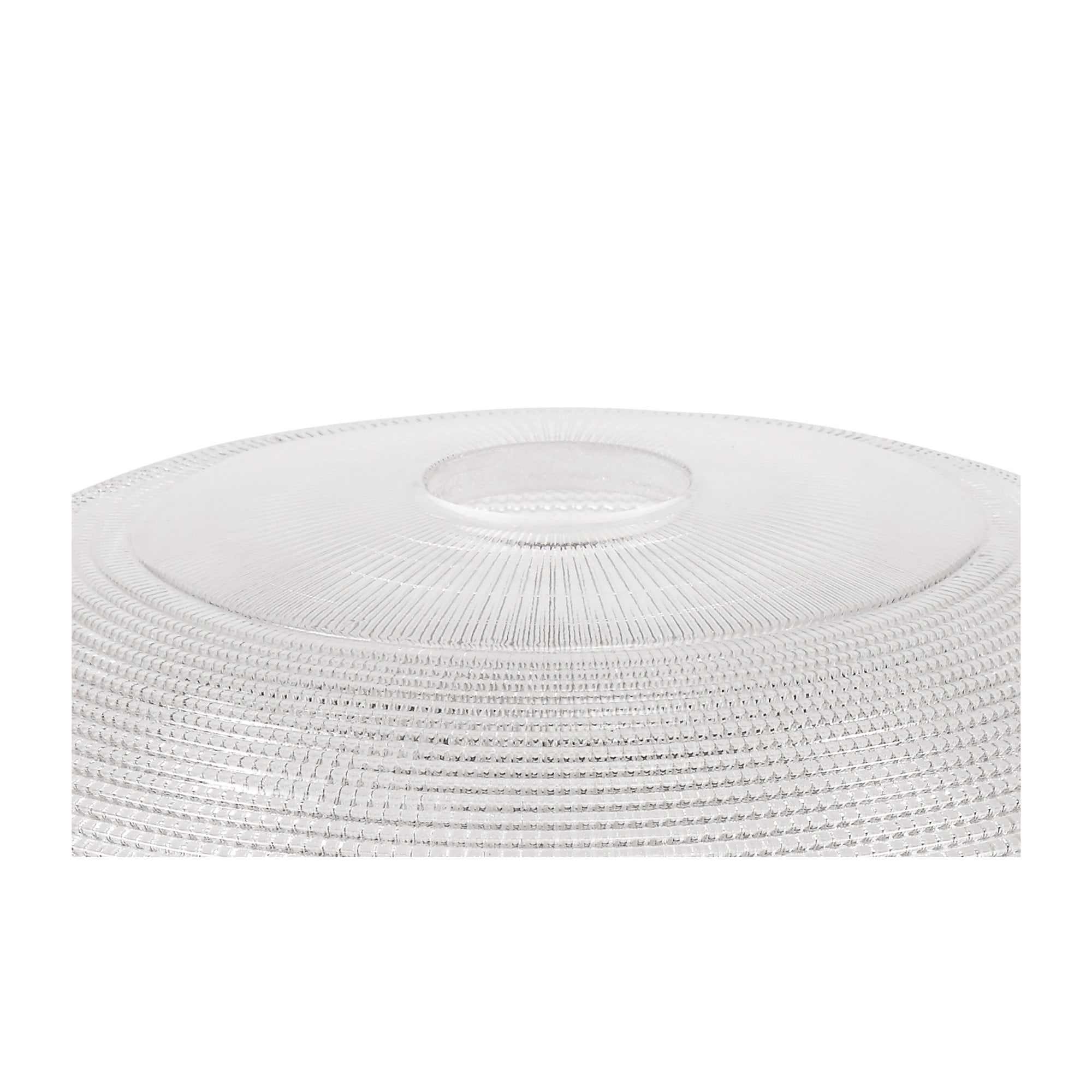 Fabula Epping 26.5cm Round Shade - Prismatic Effect Clear Glass - Shade Only