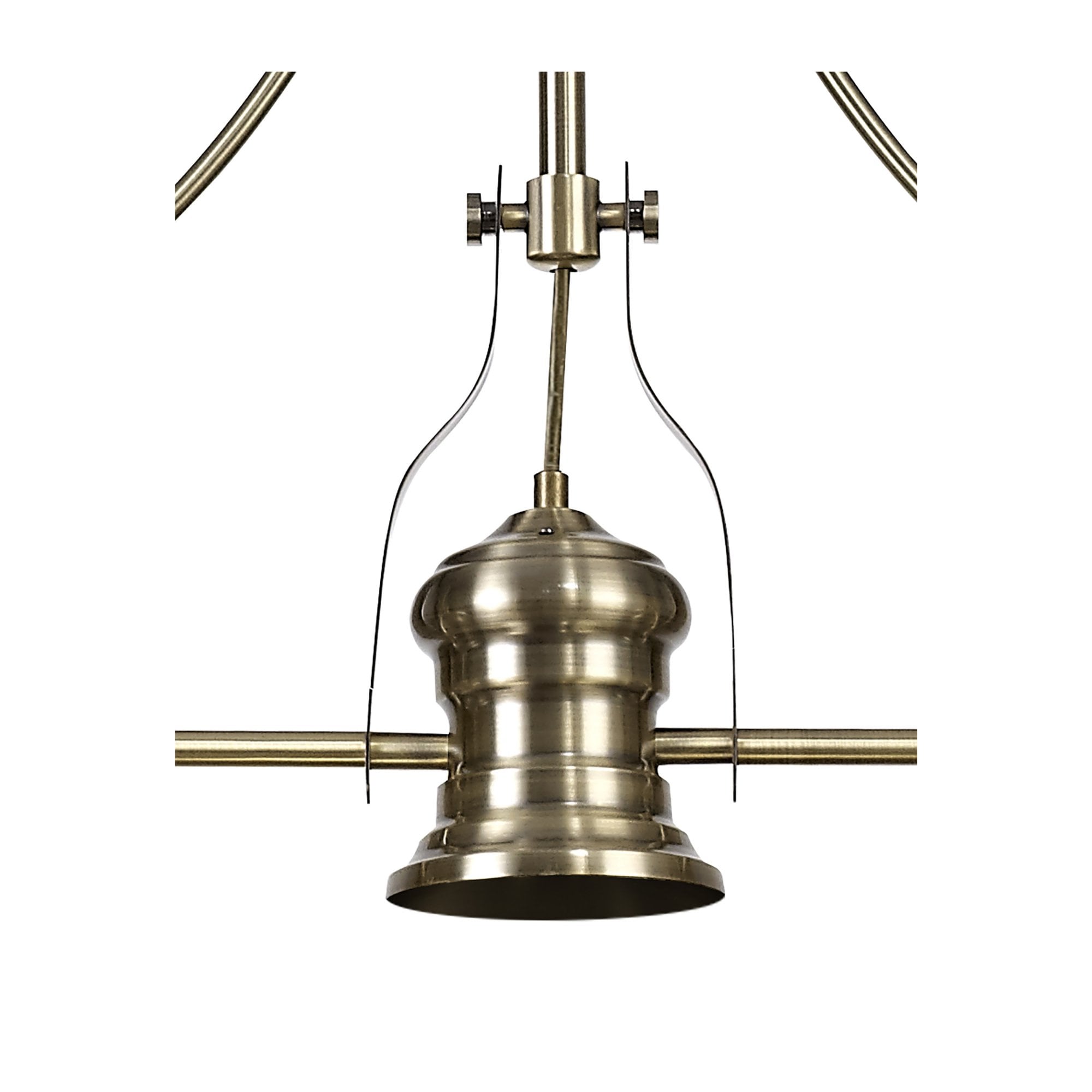 Fabula Epping Linear Pendant Frame - Antique Brass - Frame Only