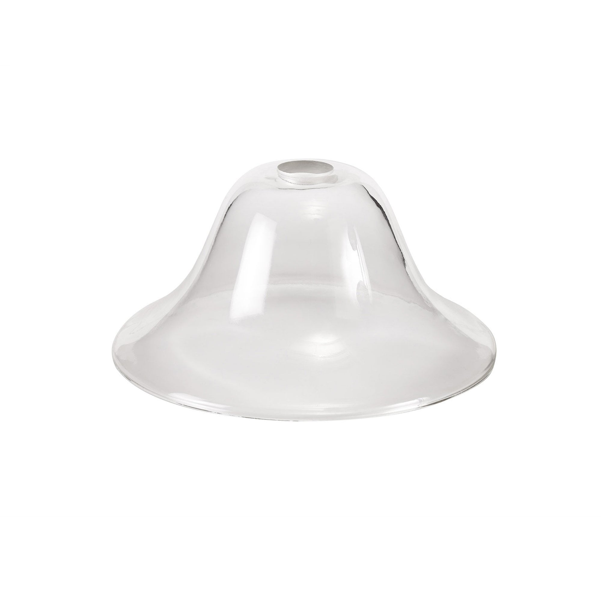Fabula Epping 30cm Smooth Bell Shade - Clear Glass - Shade Only
