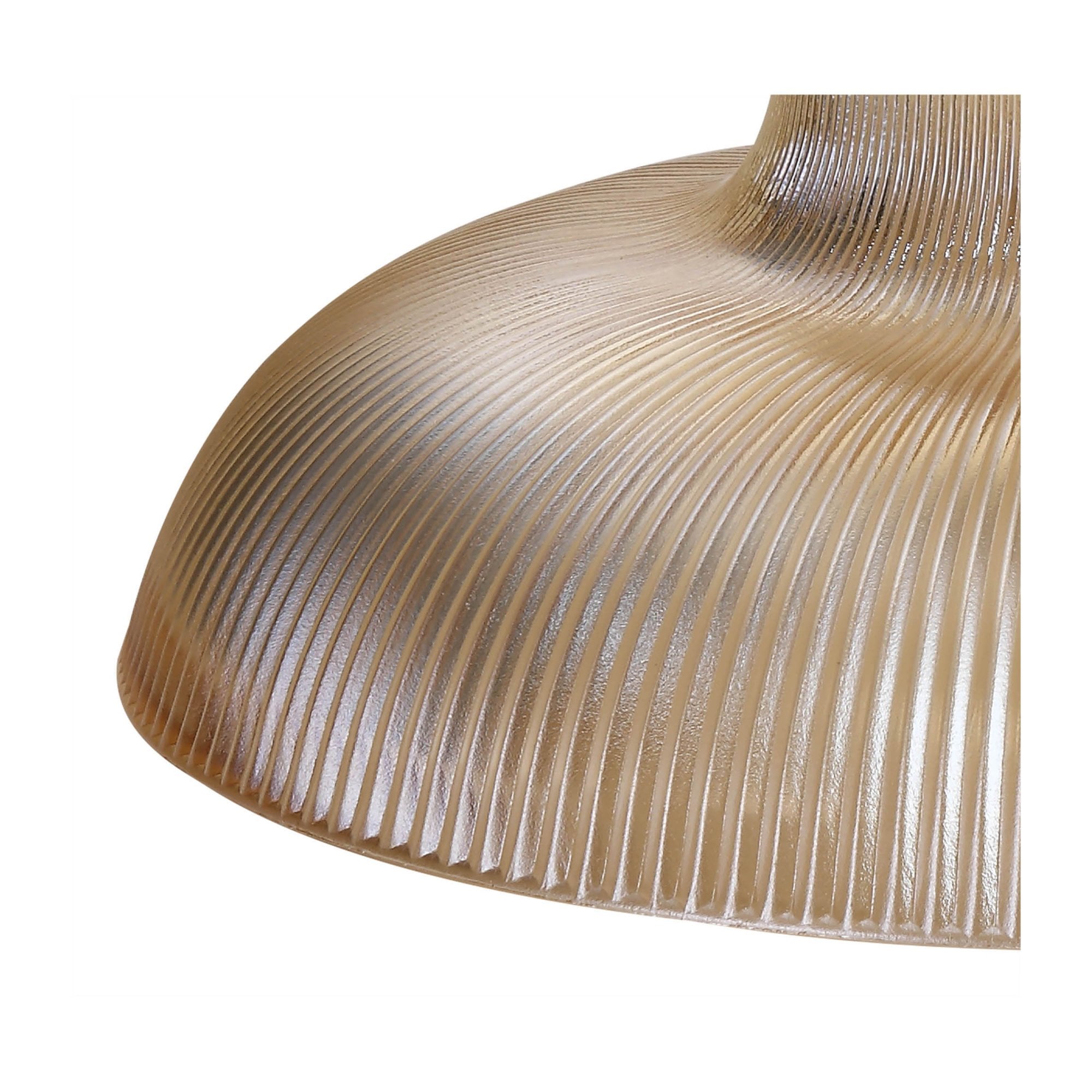 Fabula Epping 30cm Round Shade - Amber Glass - Shade Only