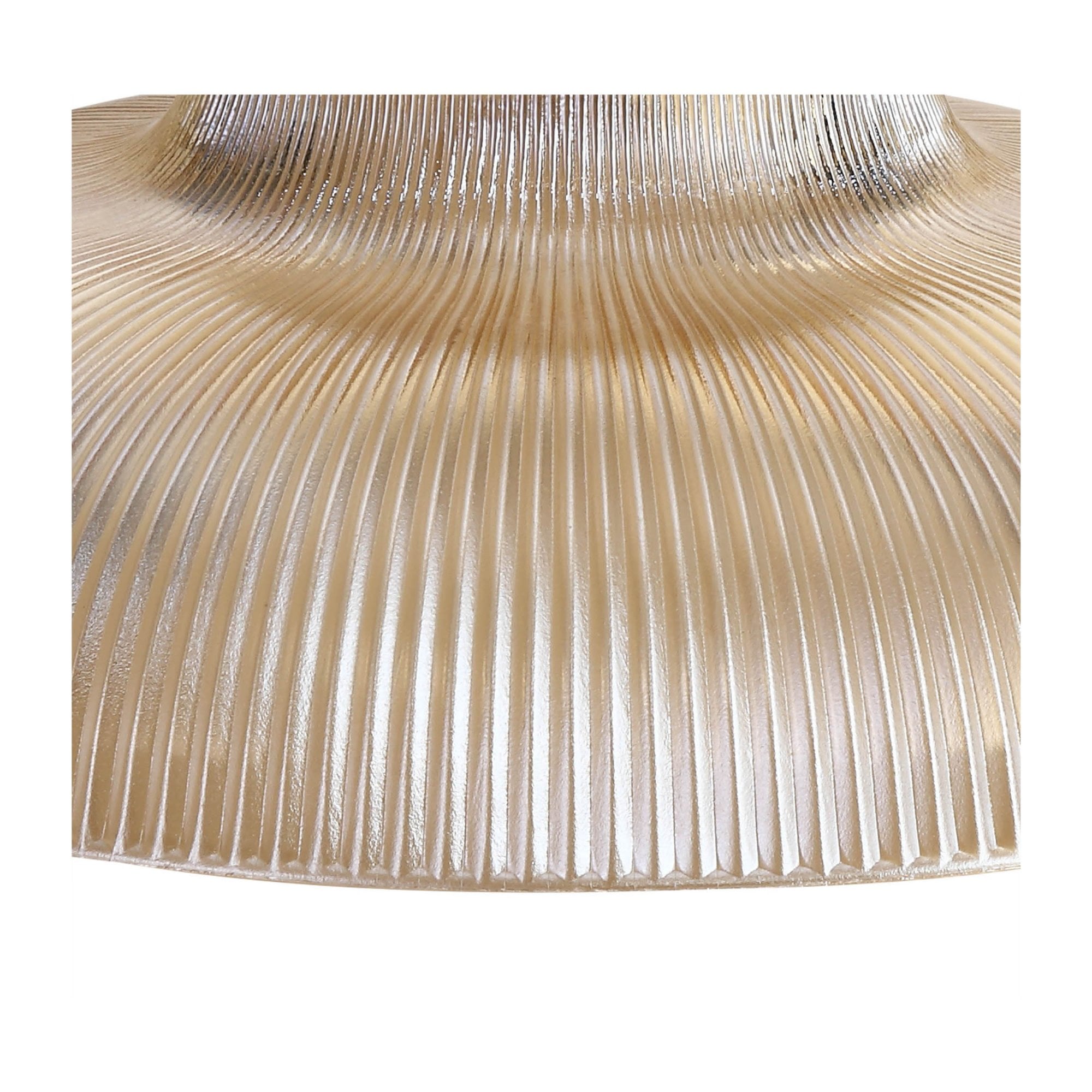 Fabula Epping 30cm Round Shade - Amber Glass - Shade Only