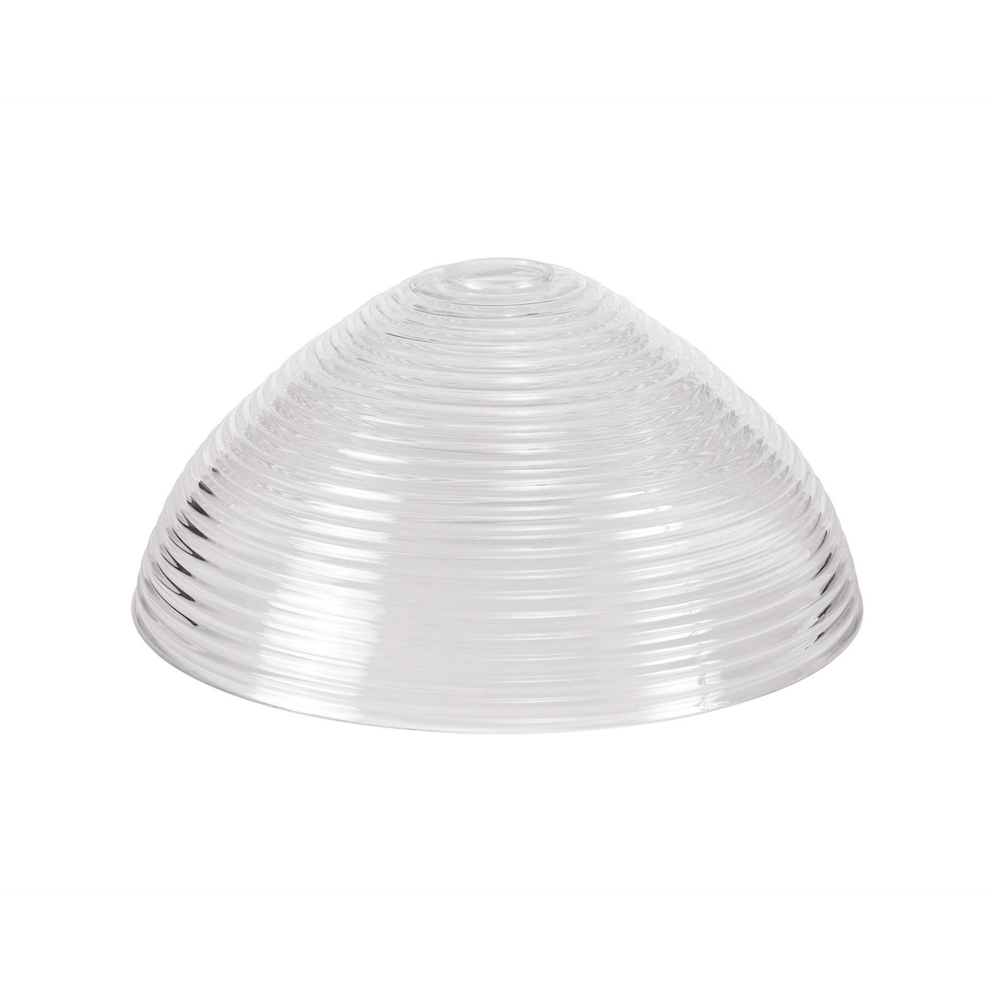 Fabula Epping 33.5cm Round Shade - Prismatic Effect Clear Glass - Shade Only
