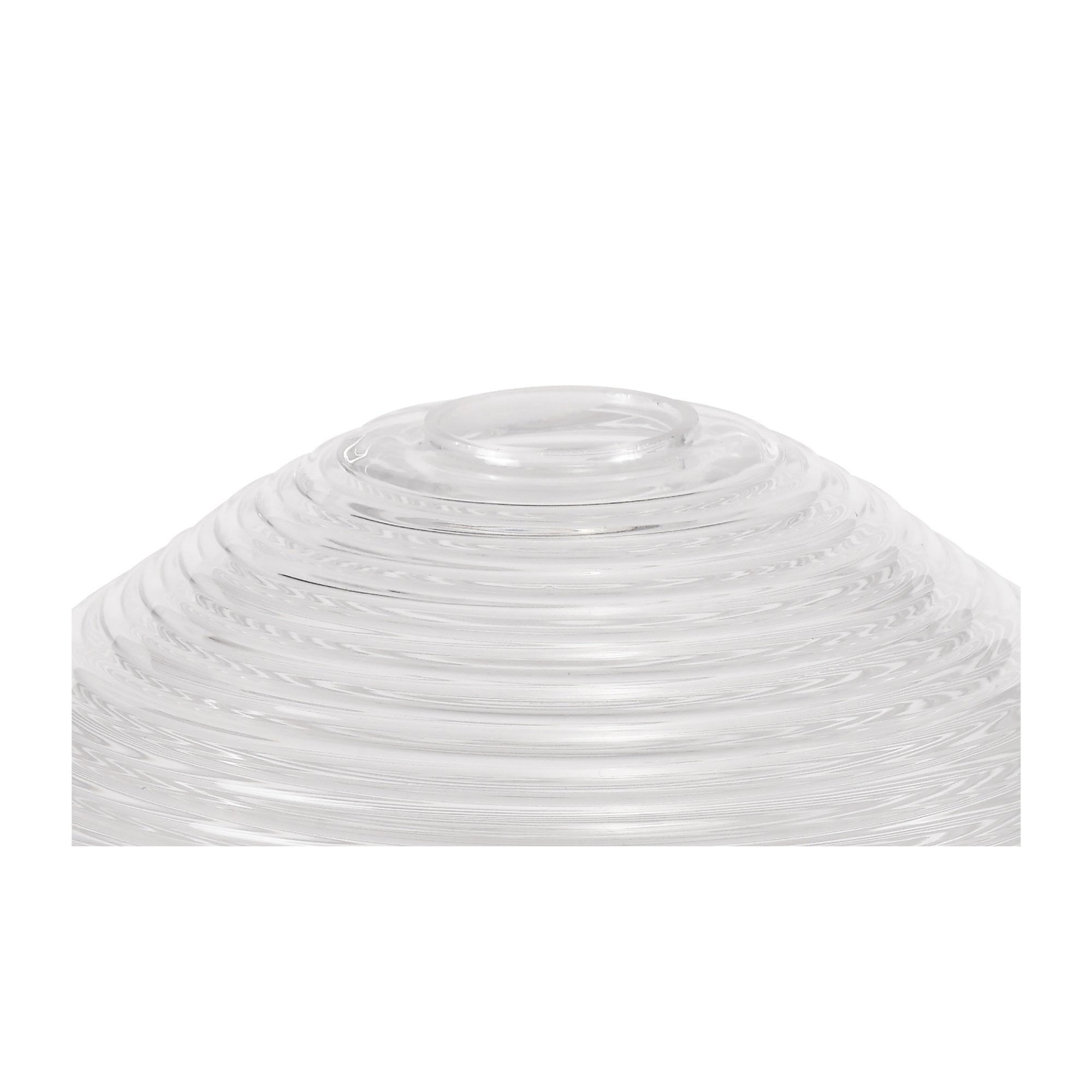 Fabula Epping 33.5cm Round Shade - Prismatic Effect Clear Glass - Shade Only