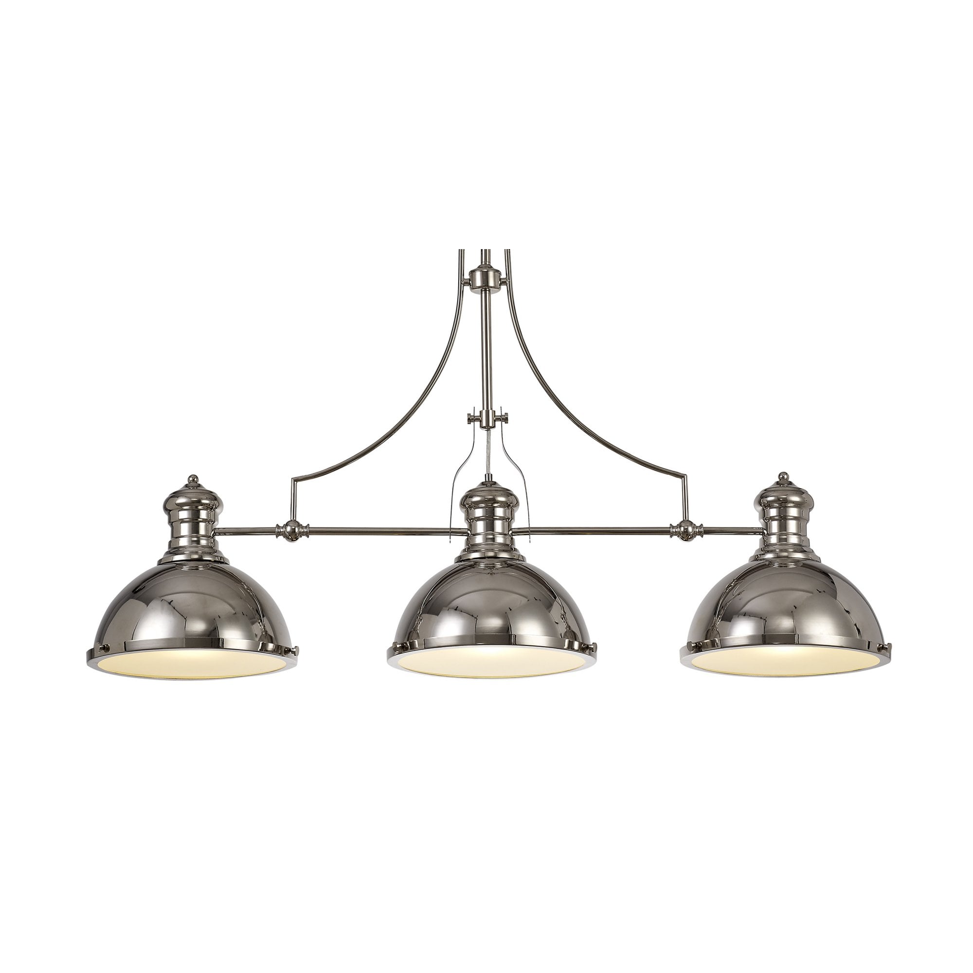 Fabula Epping 3 Light Linear Pendant - Polished Nickel