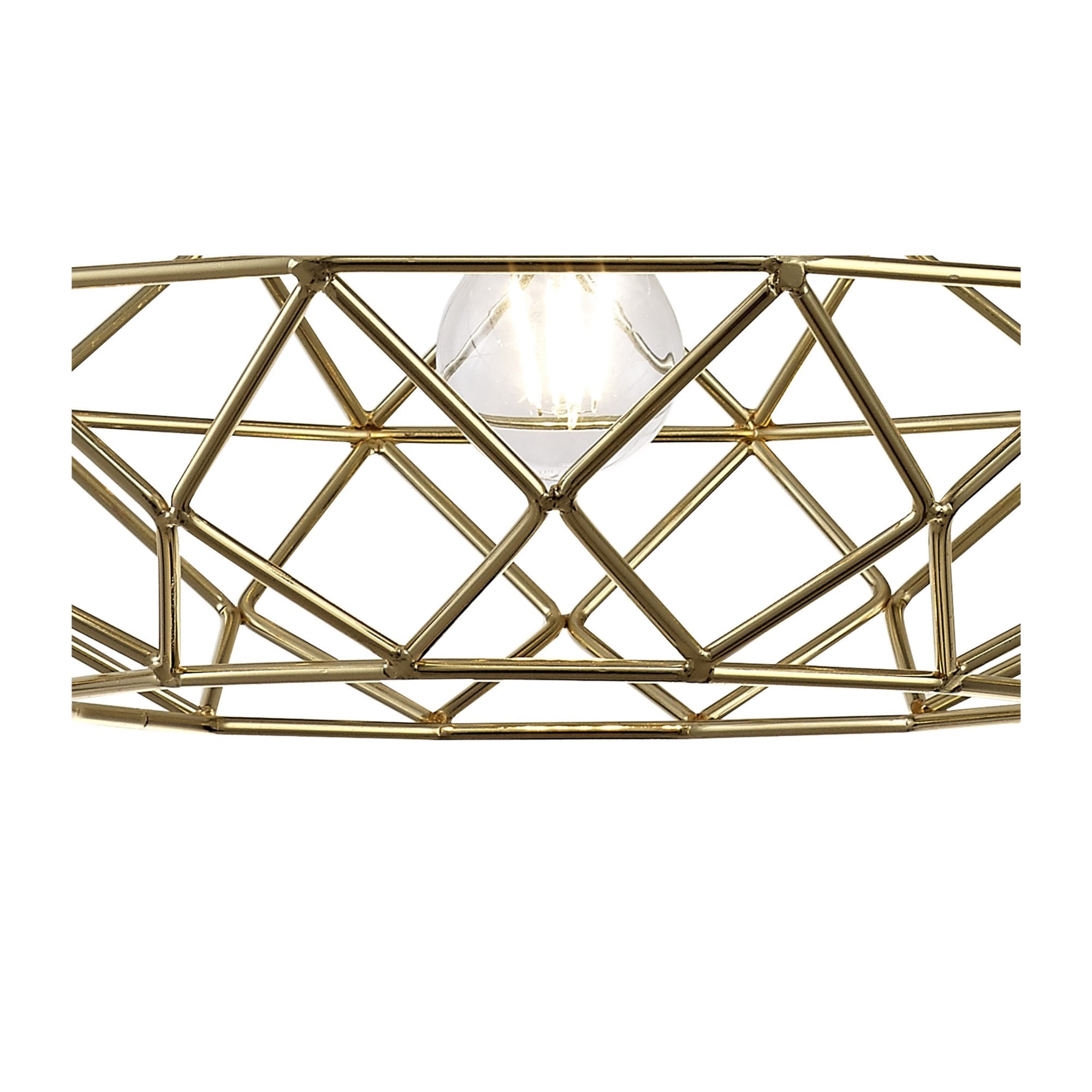 Fabula Cavendish Elliptical Sphere Pendant - Polished Brass